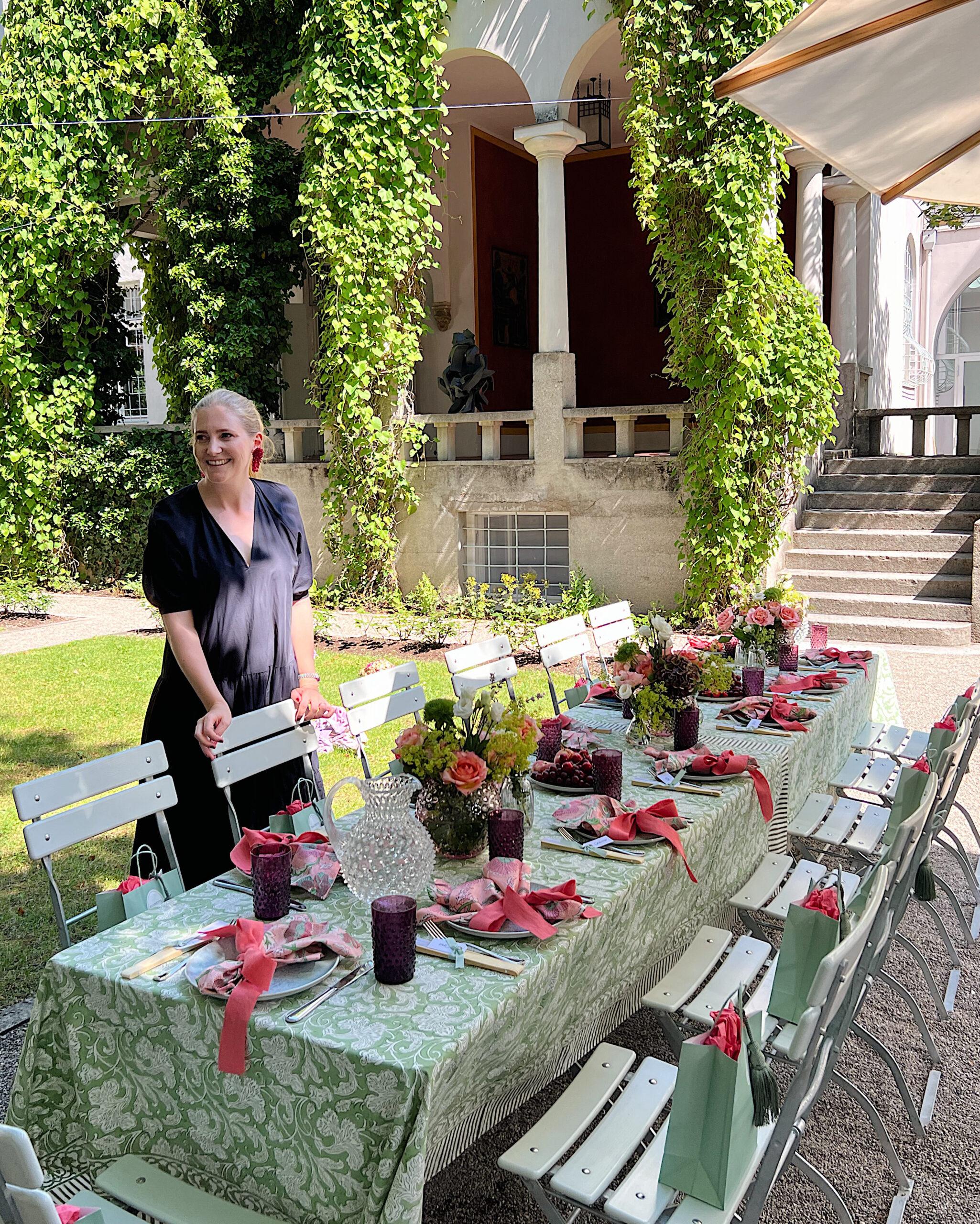 Salonette Sommerliche Tafel in der Villa Stuck - Salonrunde