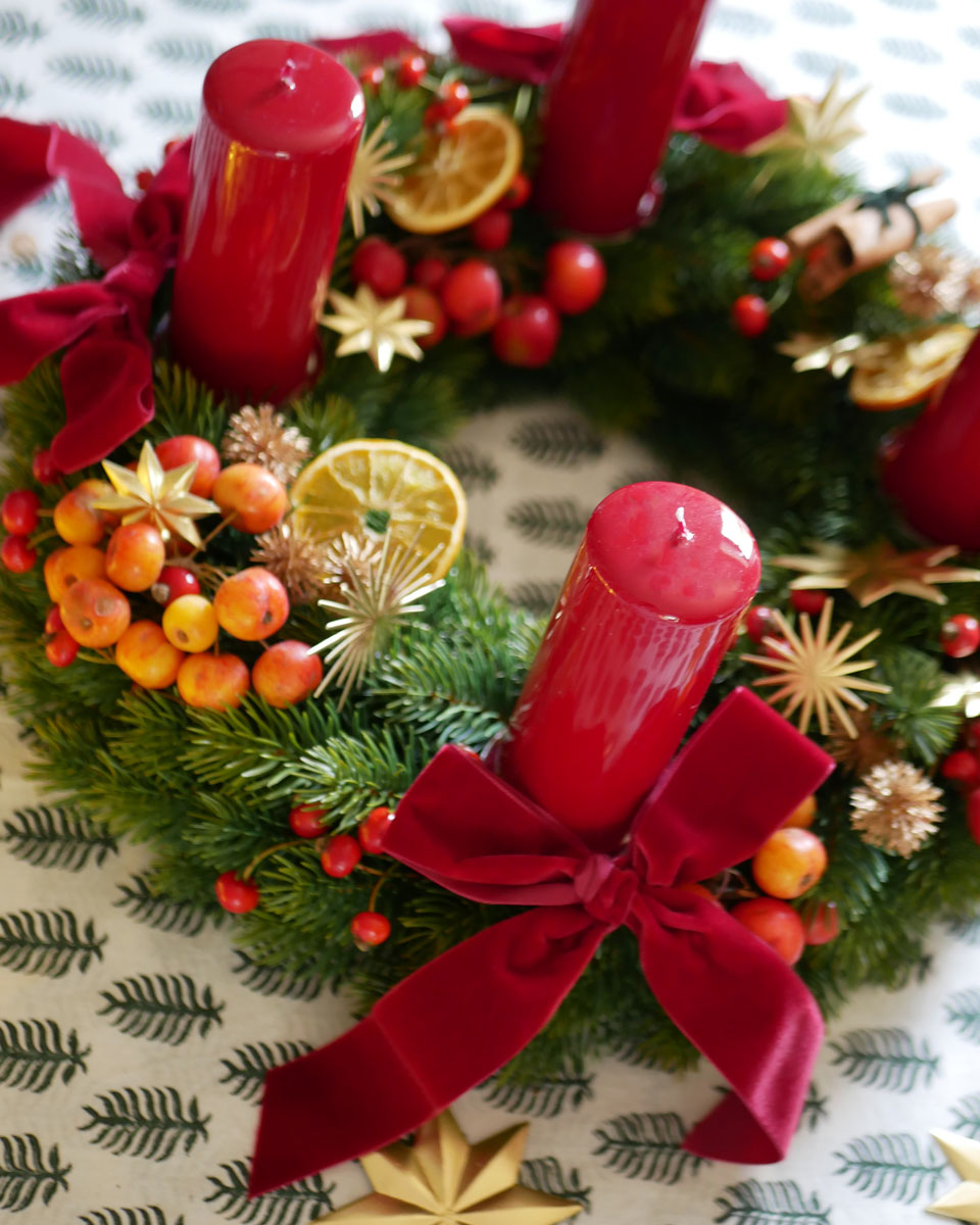 Samtschleifen Rot - extra breit (4er)