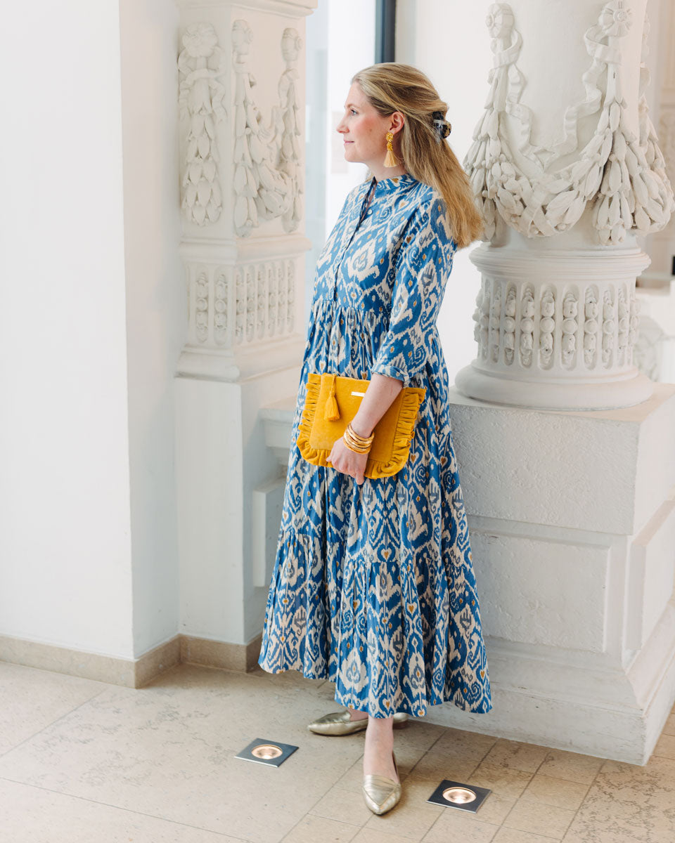 Samt-Täschchen Gelb