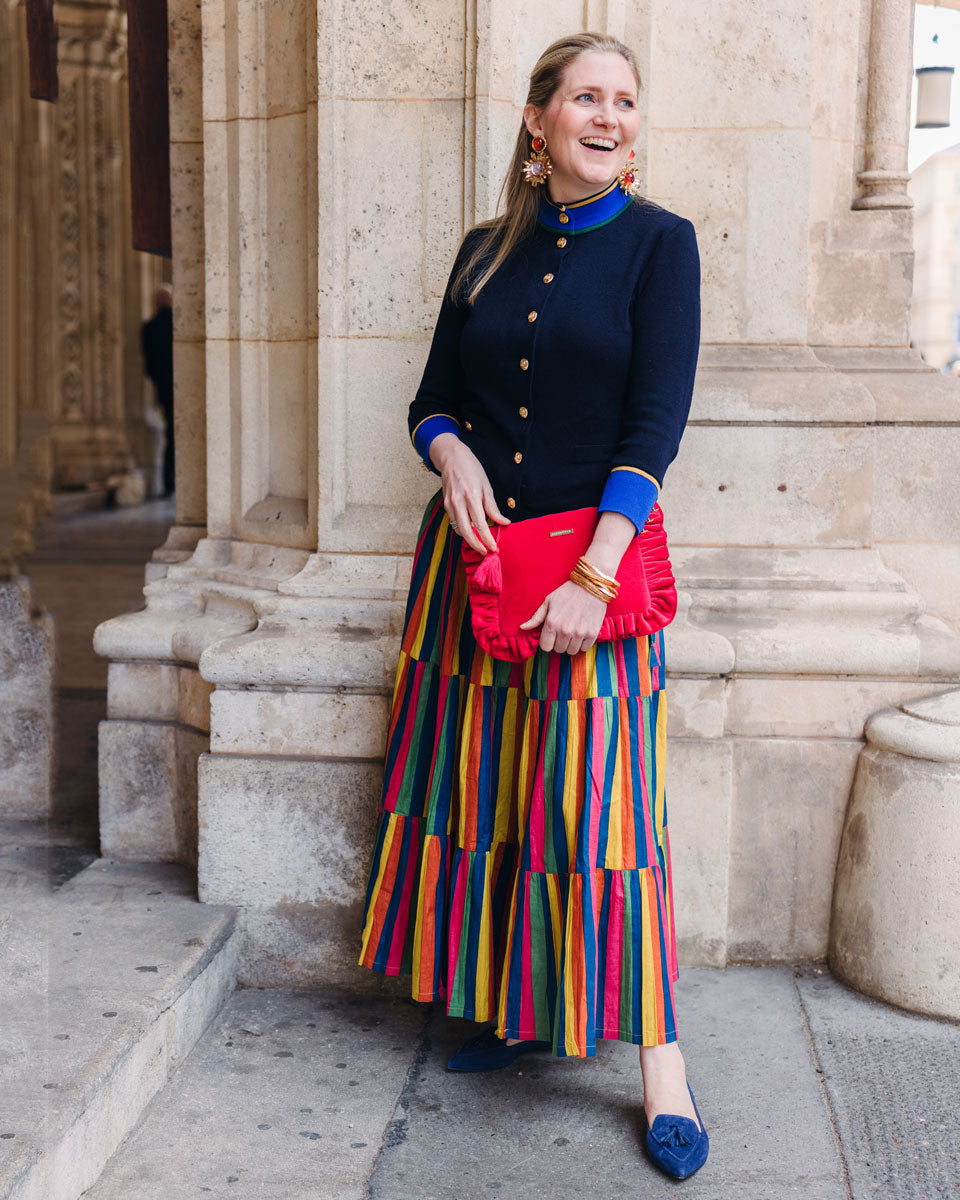 Samt-Täschchen Himbeerrot