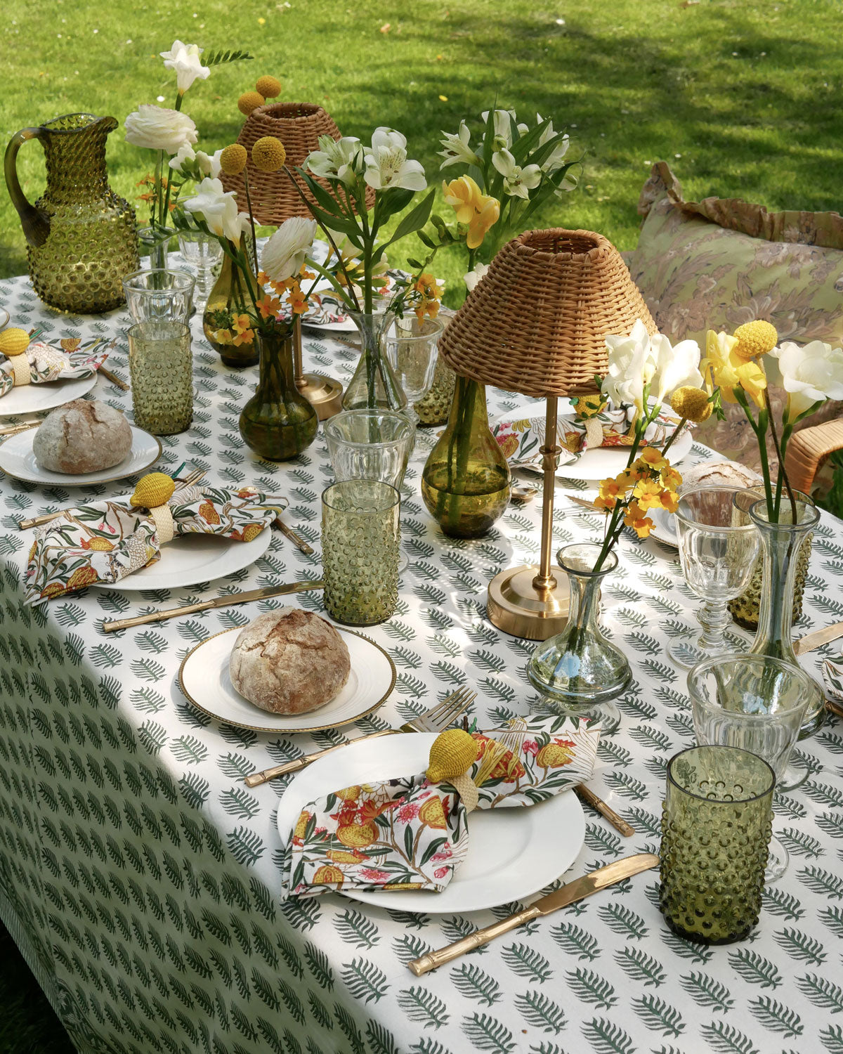 Tischvasen-Set aus Glas