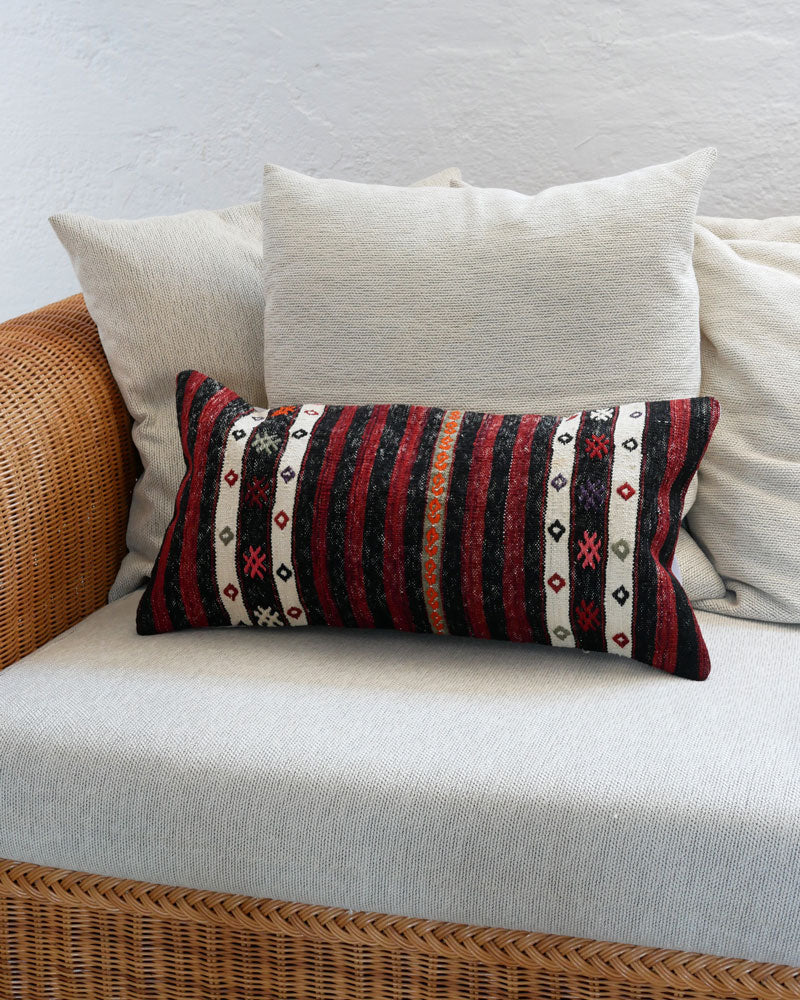 Kelim-Kissen 60 x 30 cm mit Querstreifen