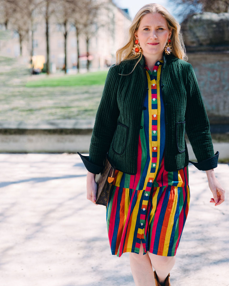 Samt-Jacke "Cosima" in Grün