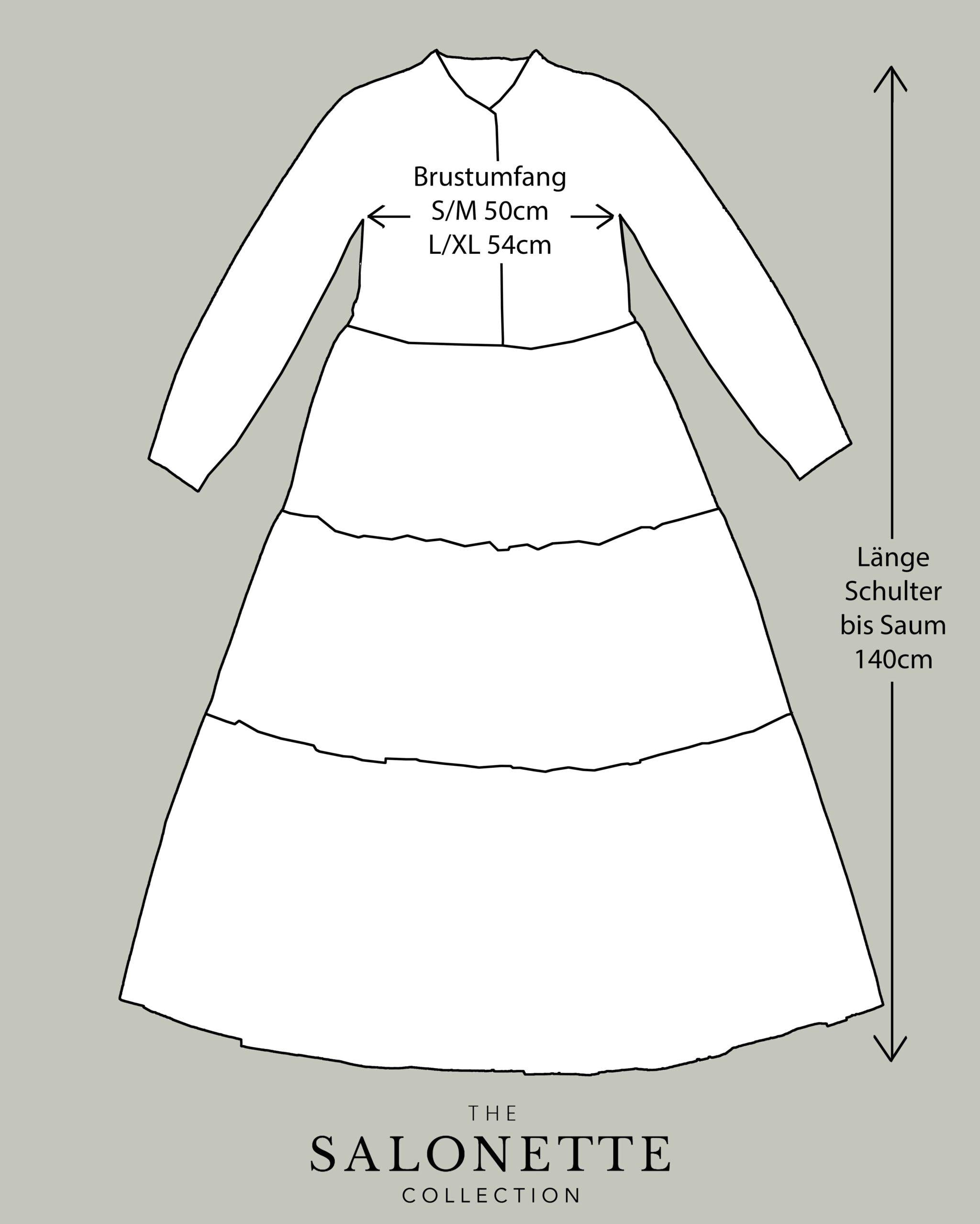 Letzte Größen: Maxikleid "Maxima" mit Palmen