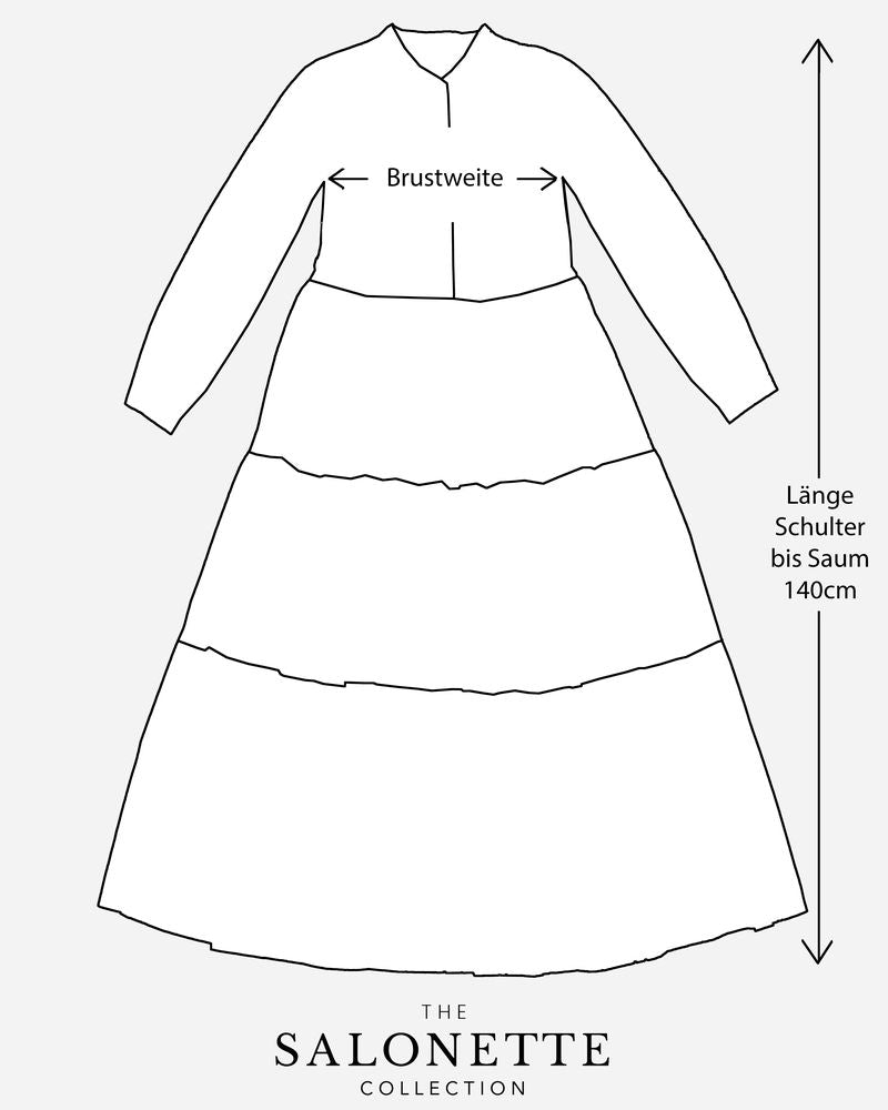 Letzte Größen: Maxikleid "Maxima" in Pink Ikat