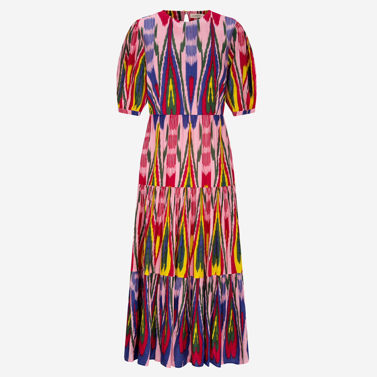 Kleid "Philippa" in rosa Ikat