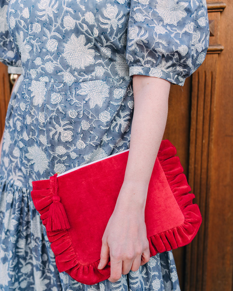 Kleid "Philippa" in Graublau