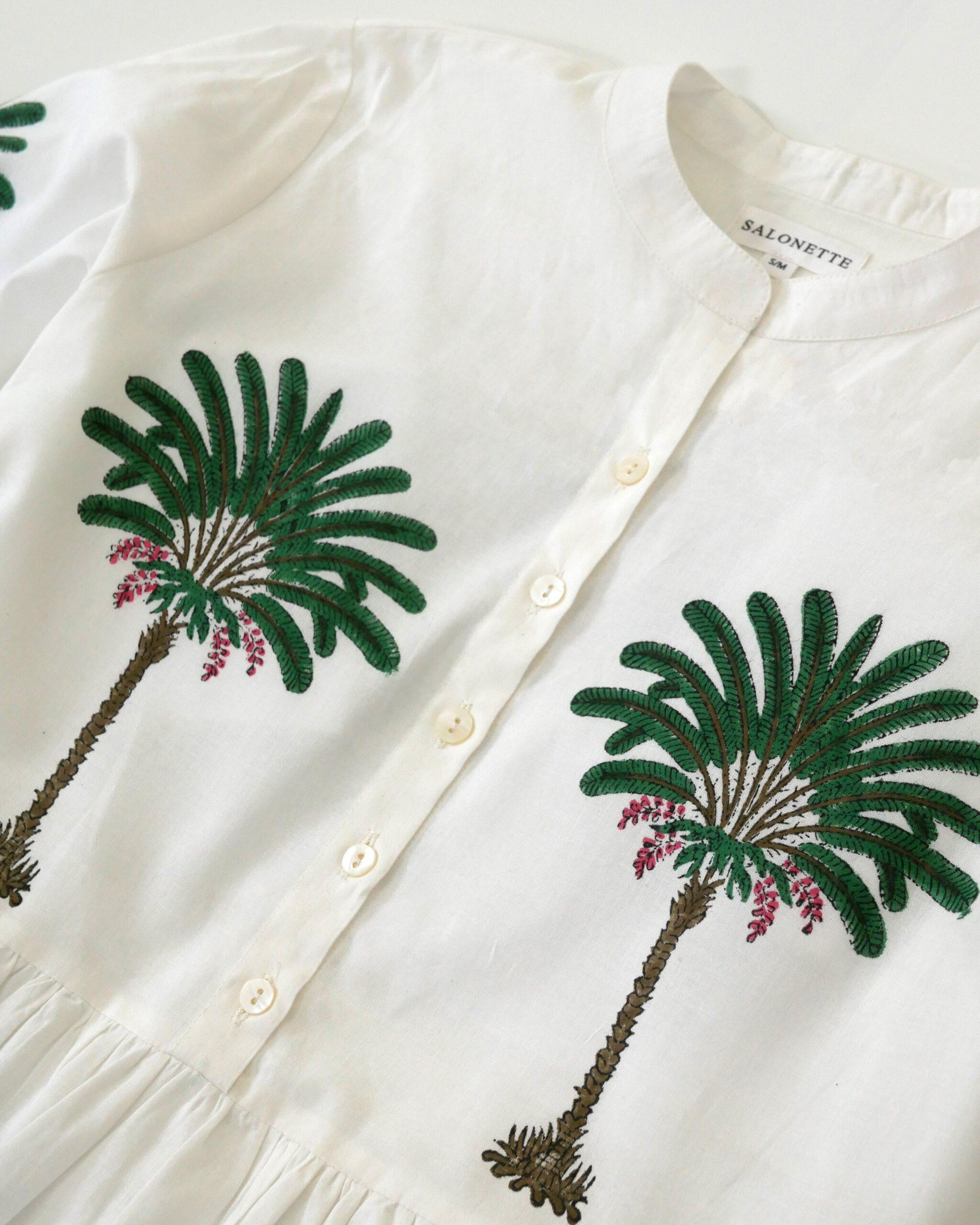 Letzte Größen: Maxikleid "Maxima" mit Palmen