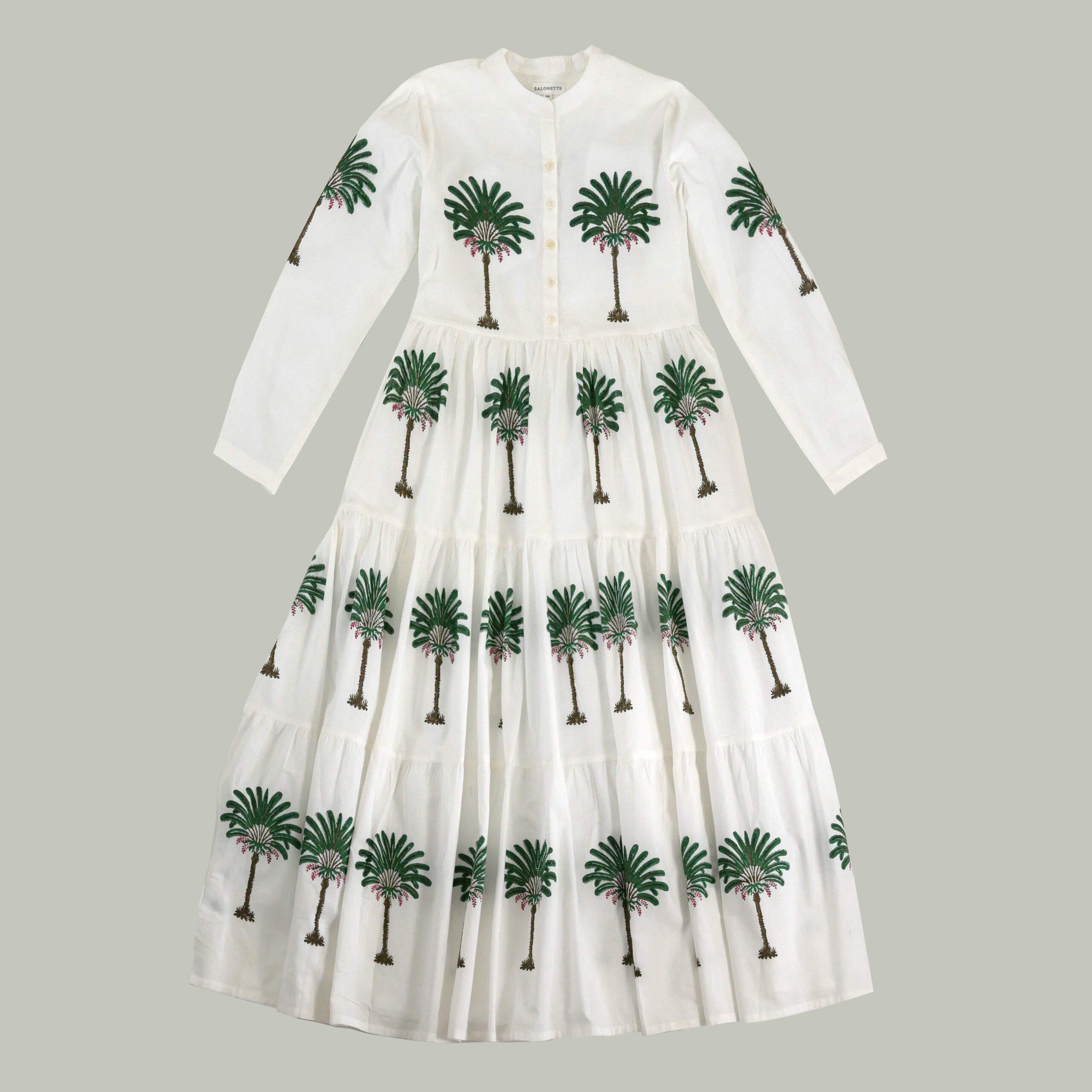 Letzte Größen: Maxikleid "Maxima" mit Palmen