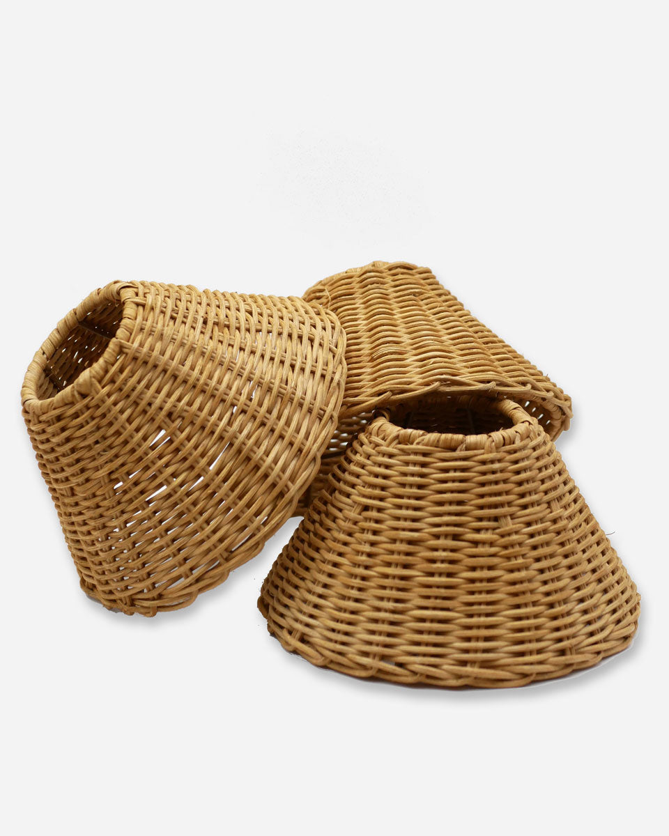 Rattan-Lampenschirm für Akku-Tischleuchte