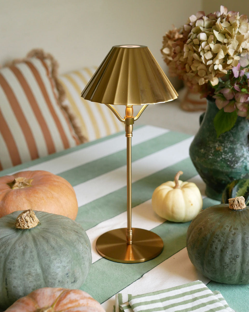 Akku Tischleuchte "Salonette" - gold