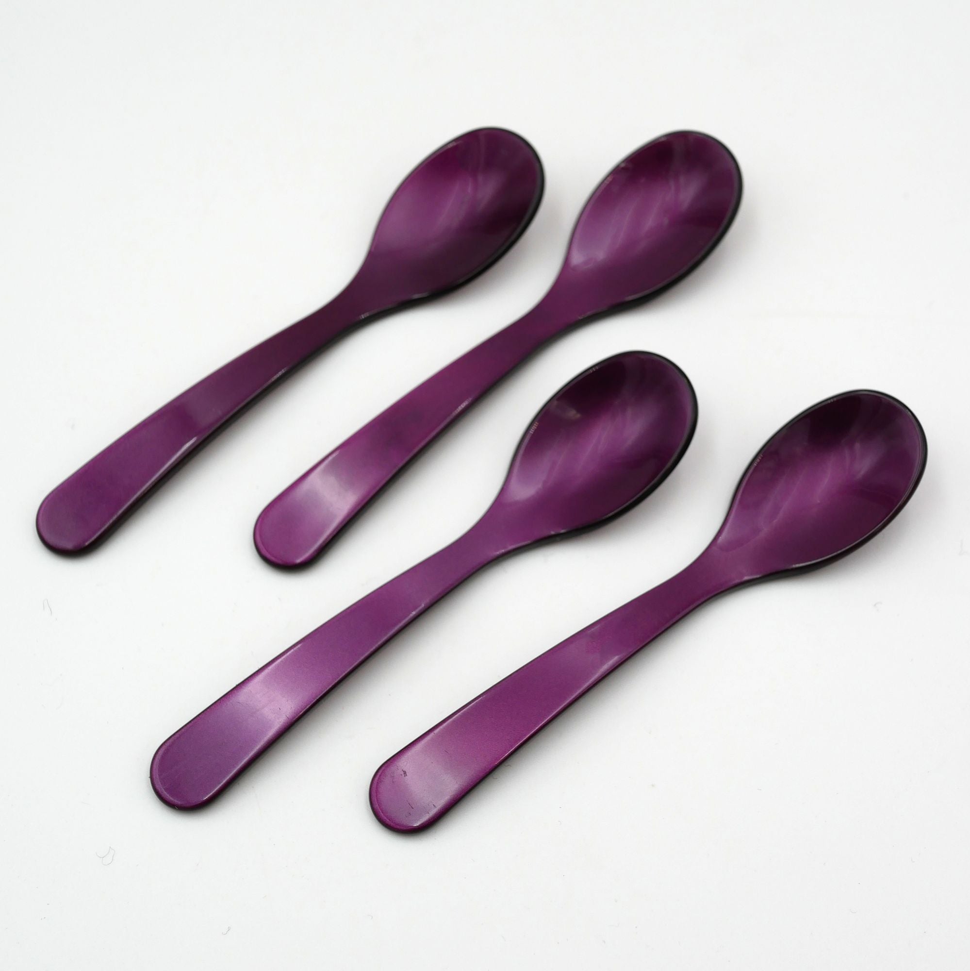 Eierlöffel aus Acryl - Frühlingsfarben