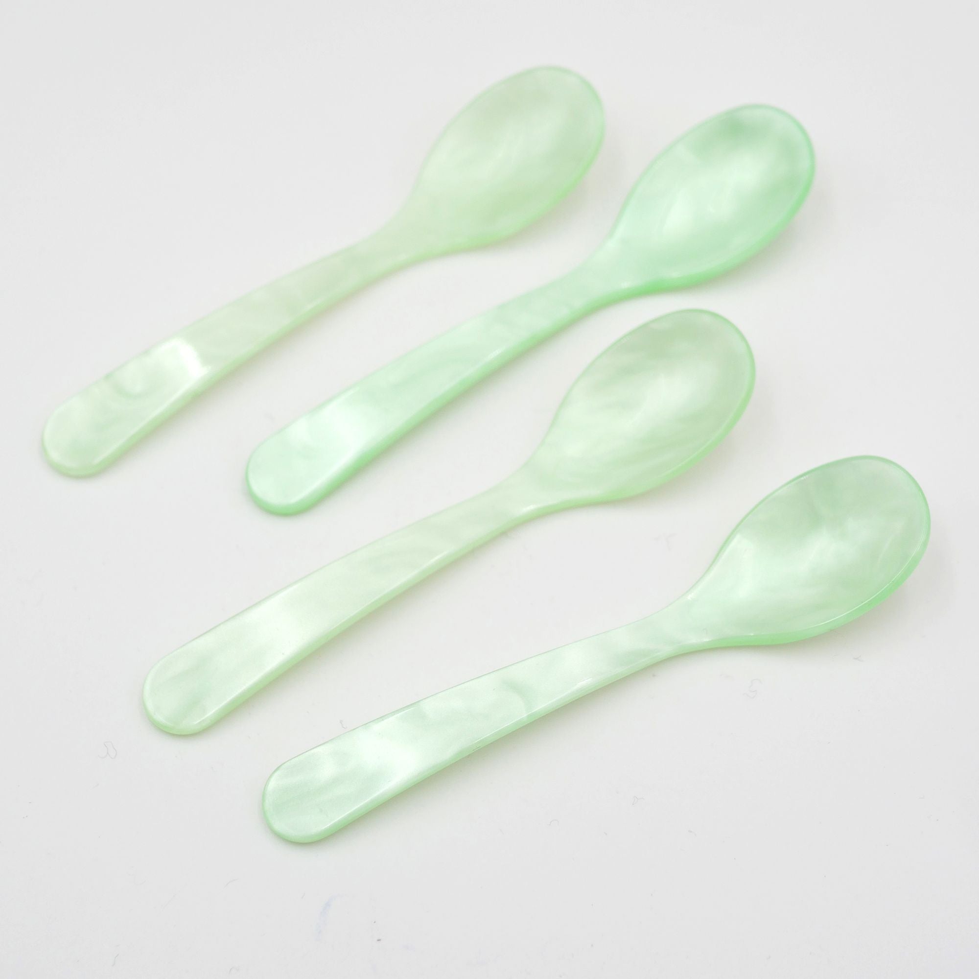 Eierlöffel aus Acryl - Frühlingsfarben