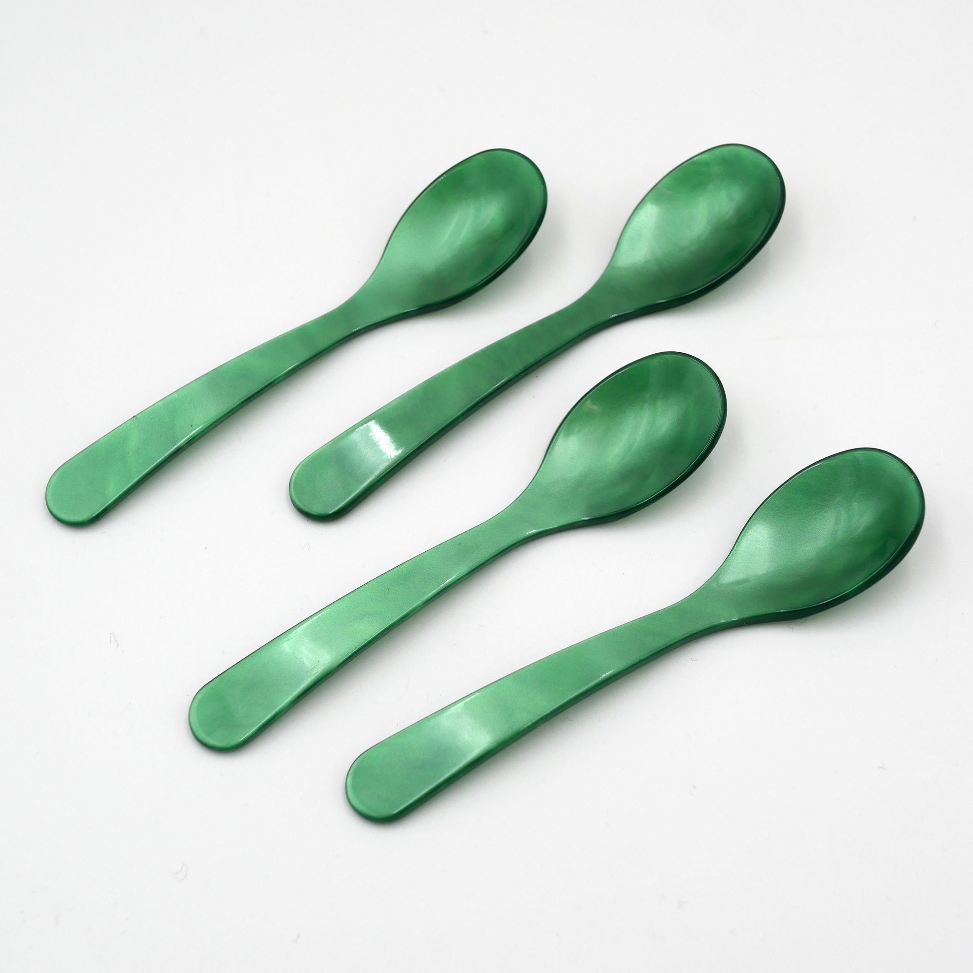 Eierlöffel aus Acryl - Frühlingsfarben