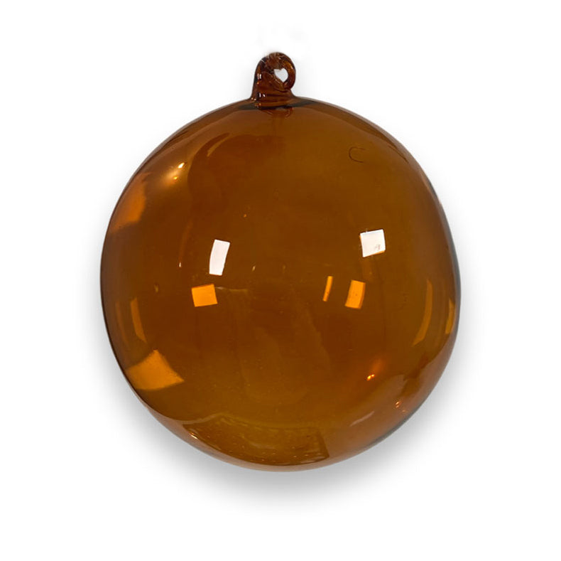 Glaskugel - mundgeblasen, Goldgelb