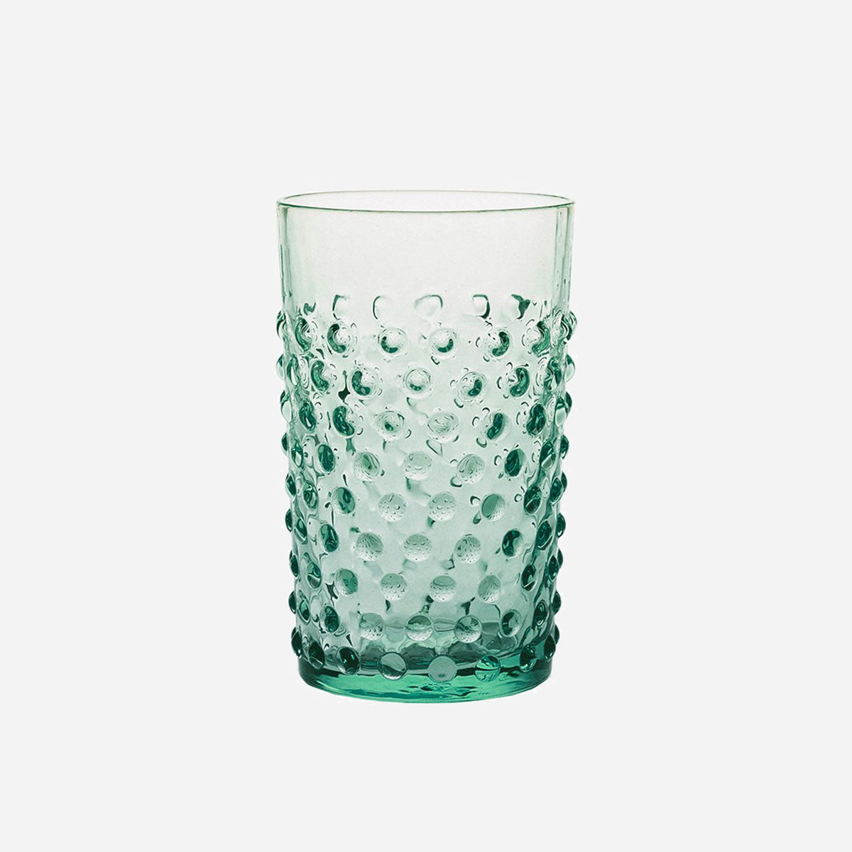 Wasserglas mit Noppen Mint (4er)