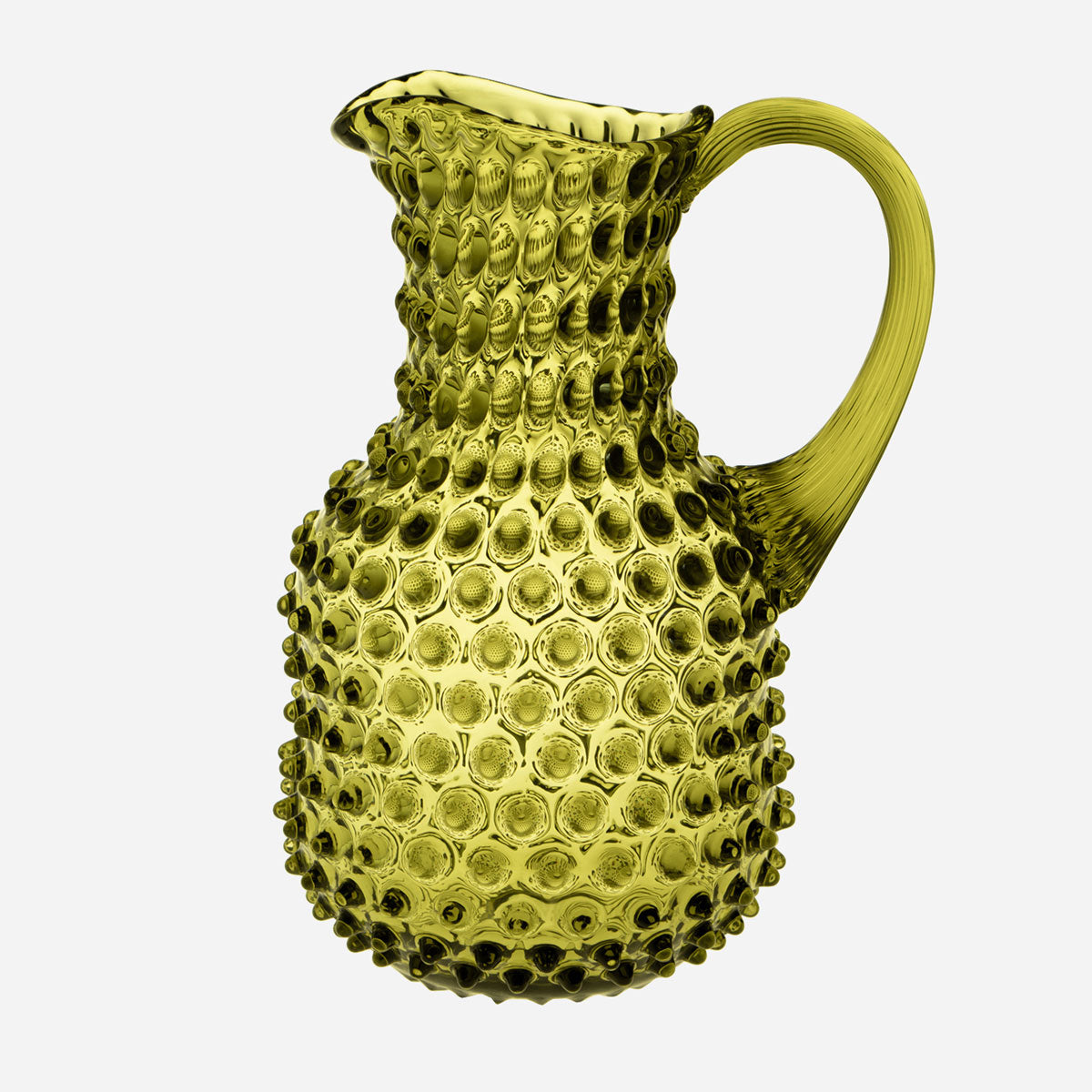 Krug mit Noppen in Olivgrün