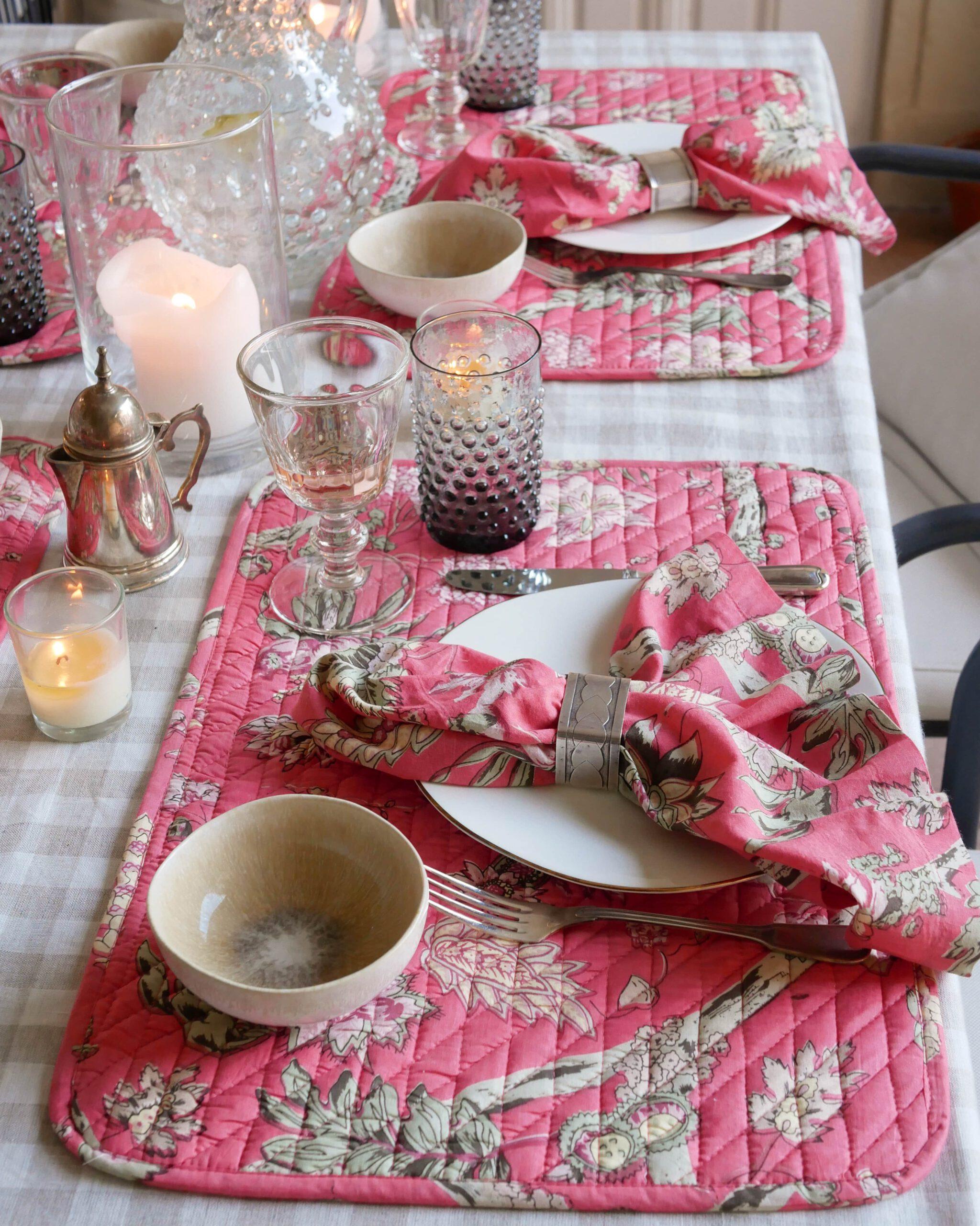 Set "Roman Holiday" mit Tischsets und Servietten für 4 Personen