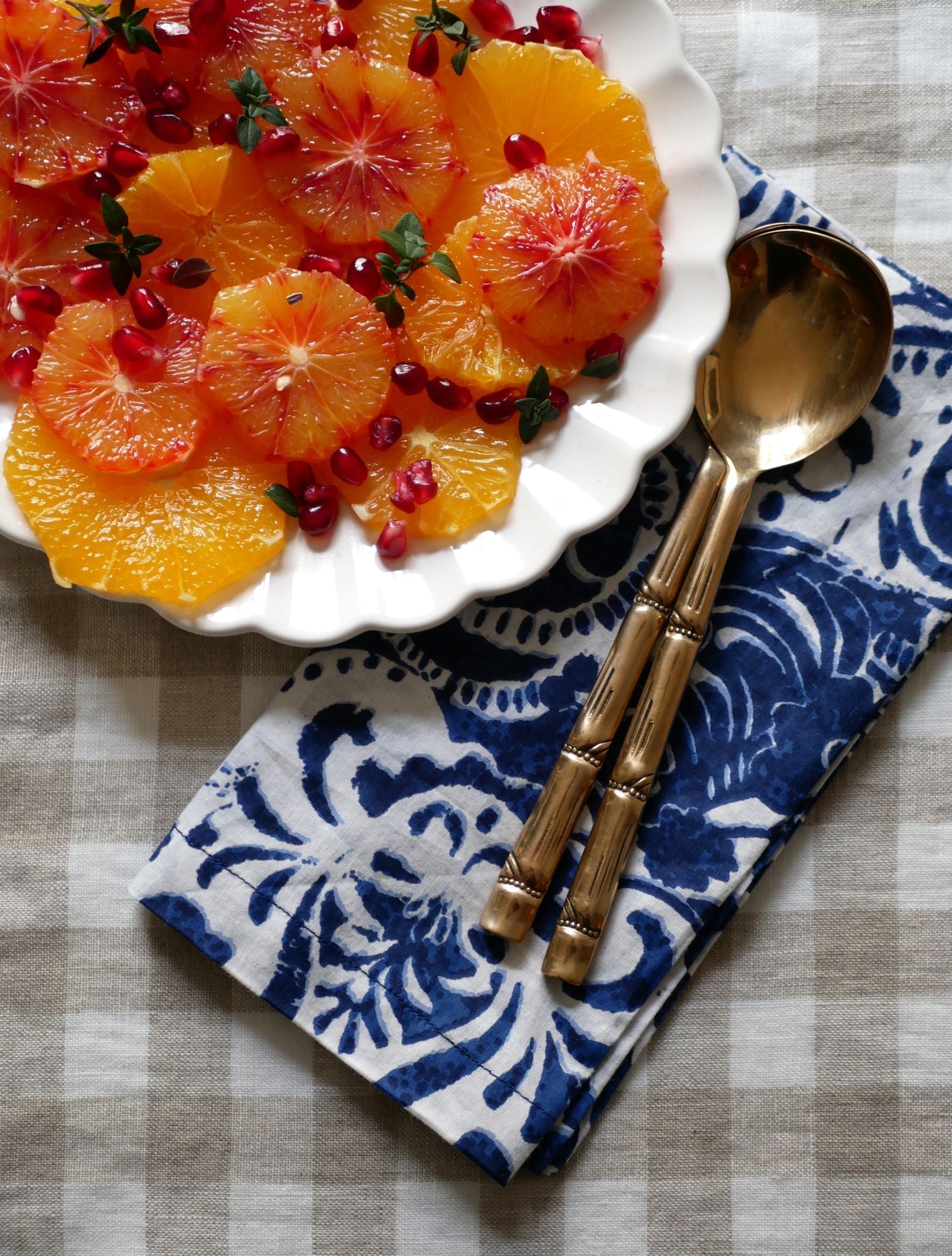 Blockprint Servietten "São Bento" (6er)