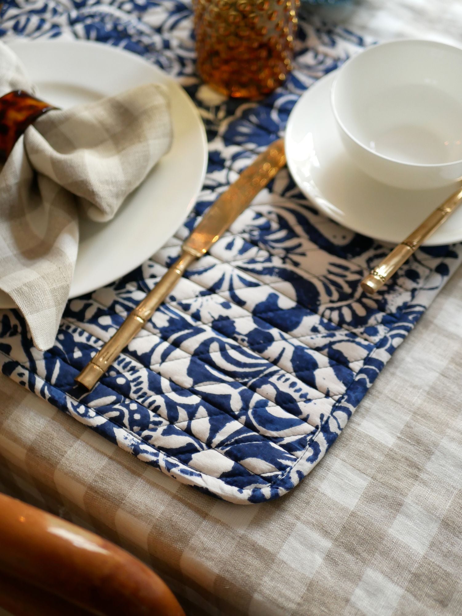 Abgesteppte Tischsets "São Bento" - Zweier-Set