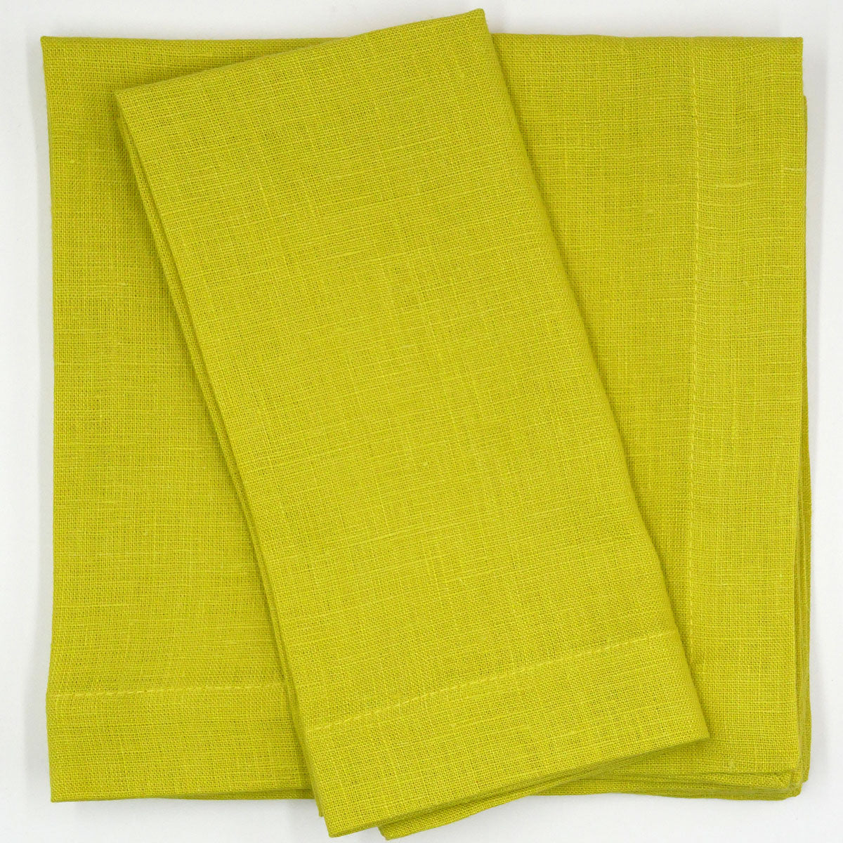 Leinenservietten leuchtend Gelb (4er)
