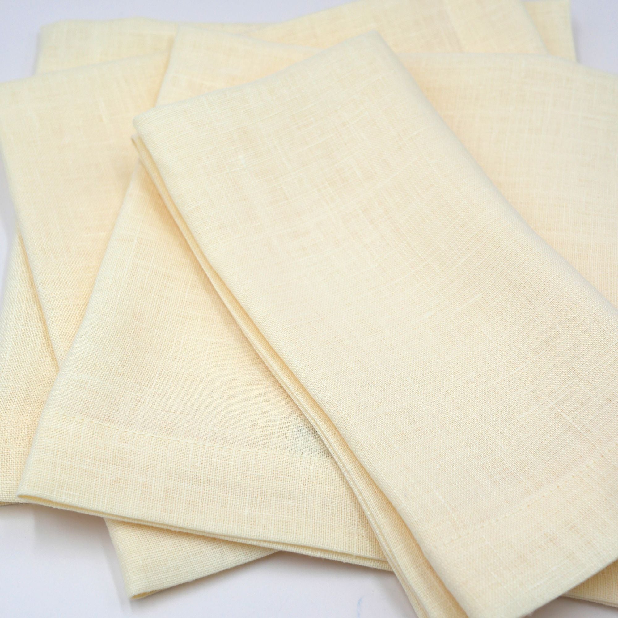 Leinenservietten Vanille (4er)