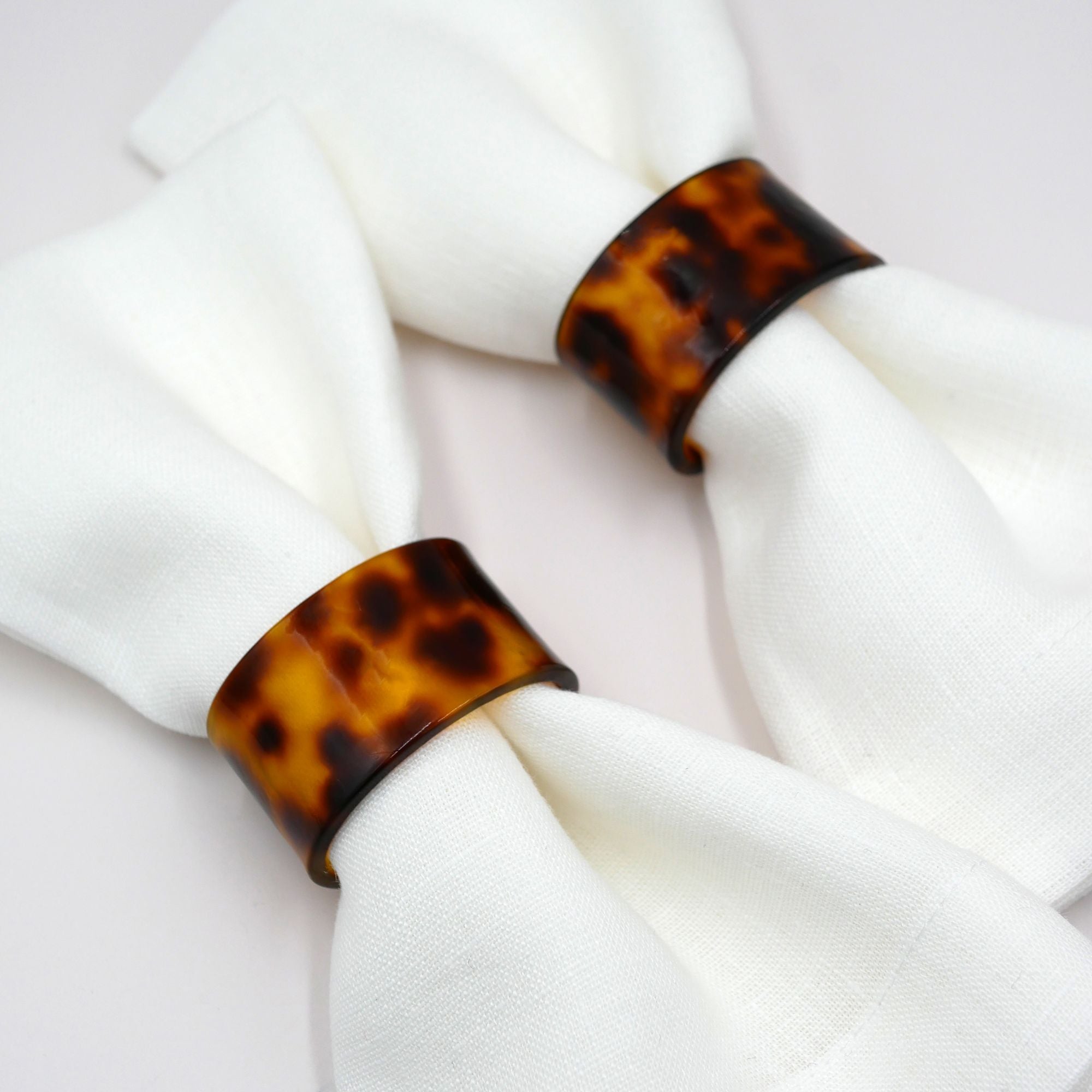 Serviettenring aus Acryl - Schildpatt