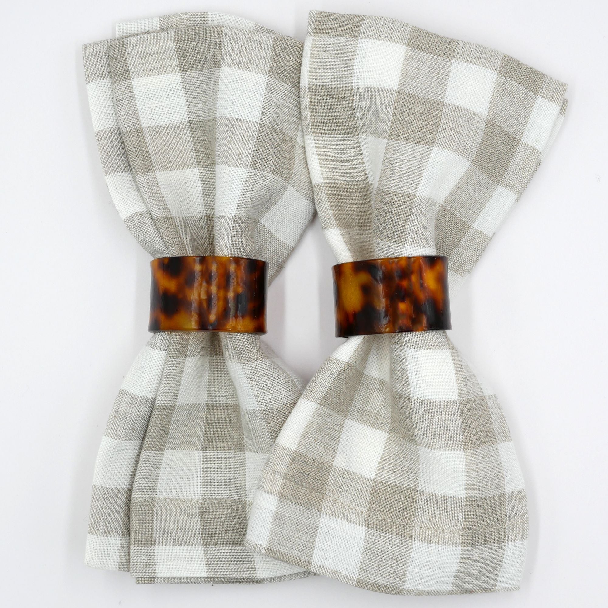 Serviettenring aus Acryl - Schildpatt