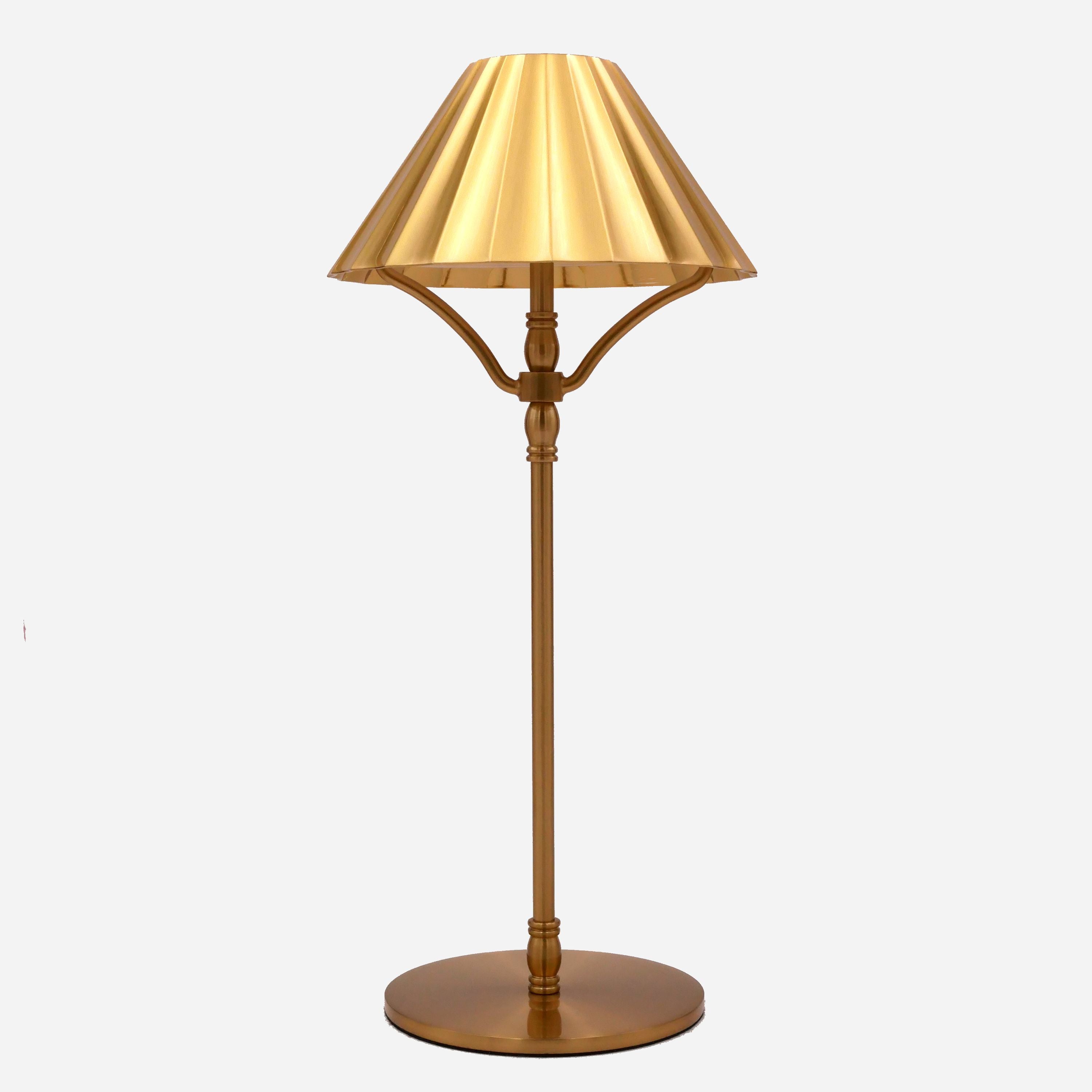 Akku Tischleuchte in Gold