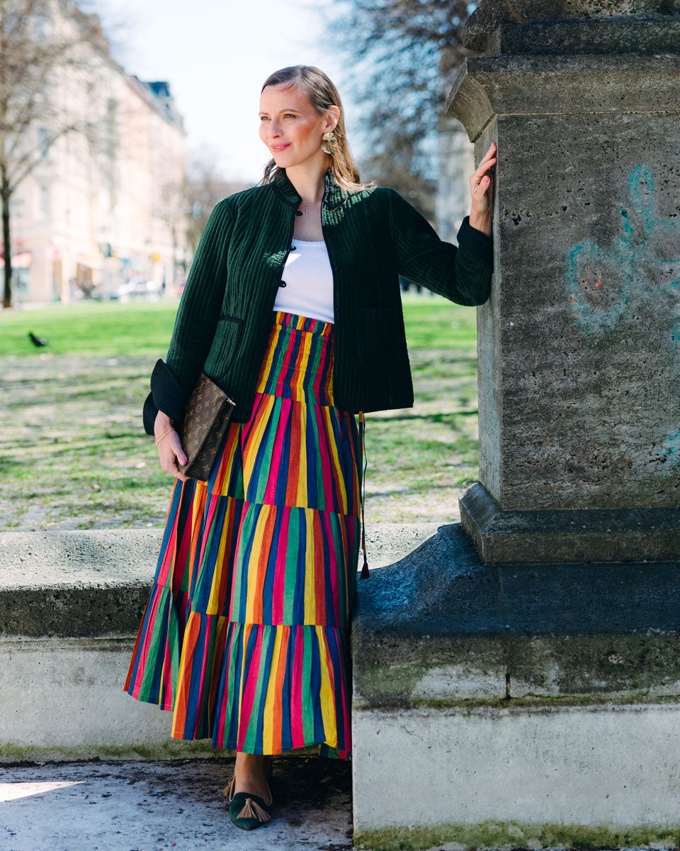 Samt-Jacke "Cosima" in Grün