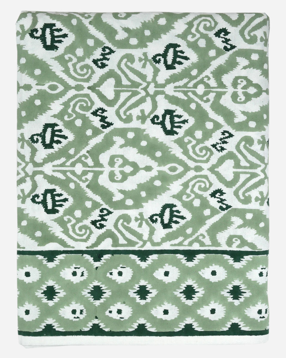 Blockprint Tischdecke "Ikat"