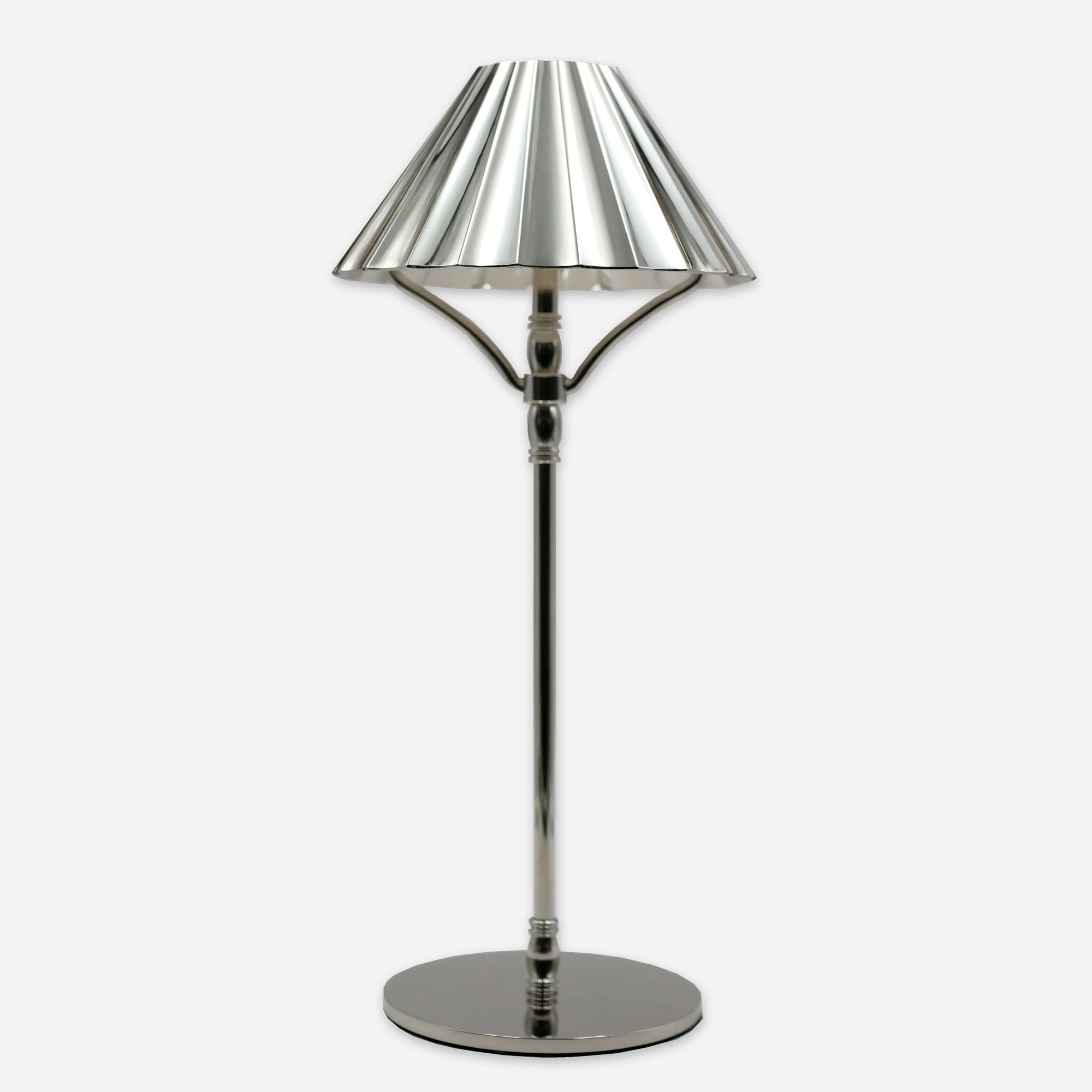 Akku Tischleuchte "Salonette" in Silber