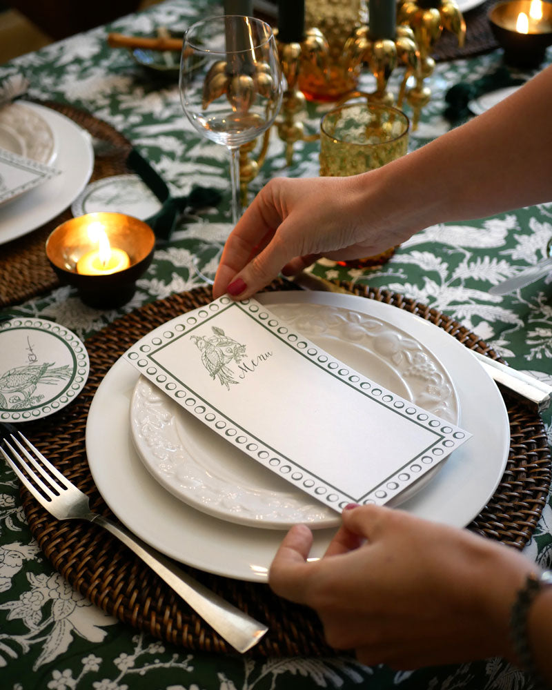 Papeterie-Set "À table!" - Grün