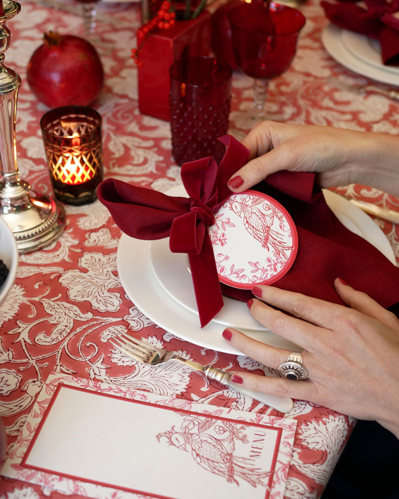 Papeterie-Set "À table!" - Rot