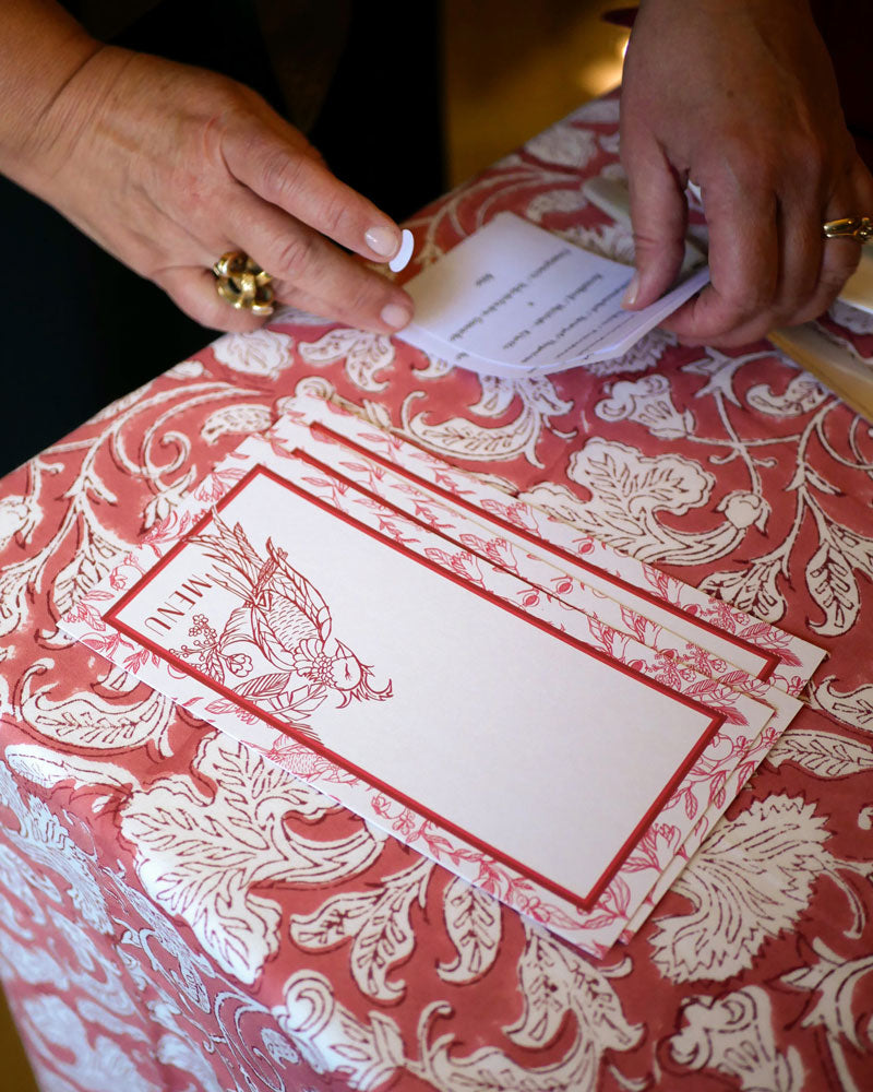 Papeterie-Set "À table!" - Rot