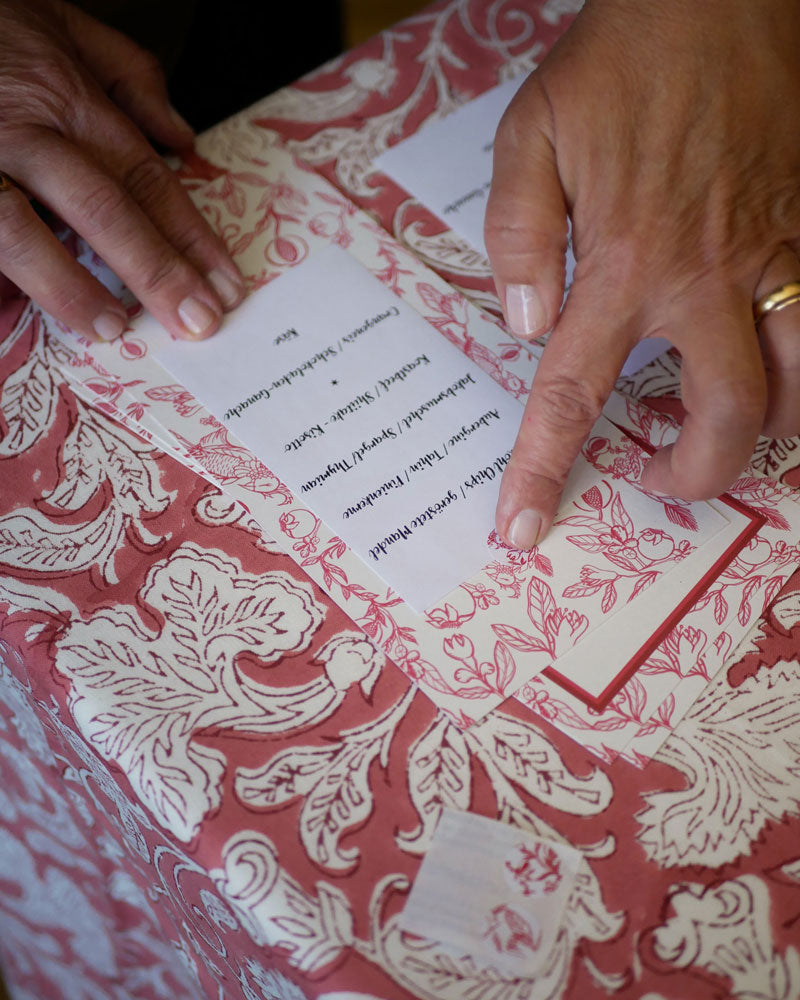 Papeterie-Set "À table!" - Rot