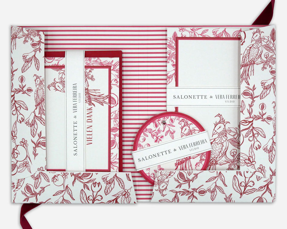 Papeterie-Set "À table!" - Rot