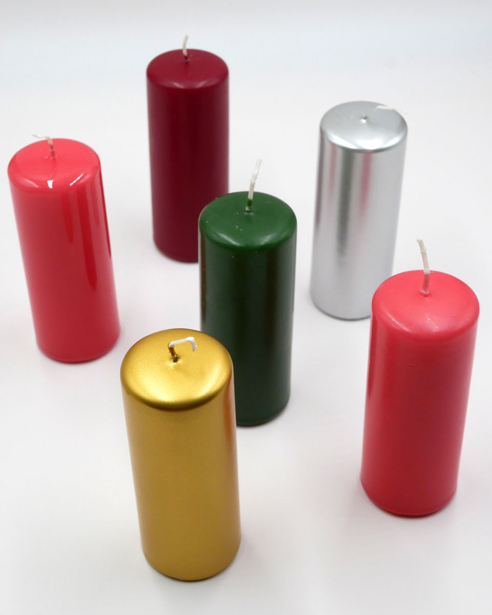 Muster: Blockkerzen-Sets