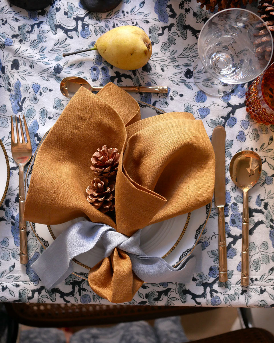 Leinenservietten Karamell (4er)