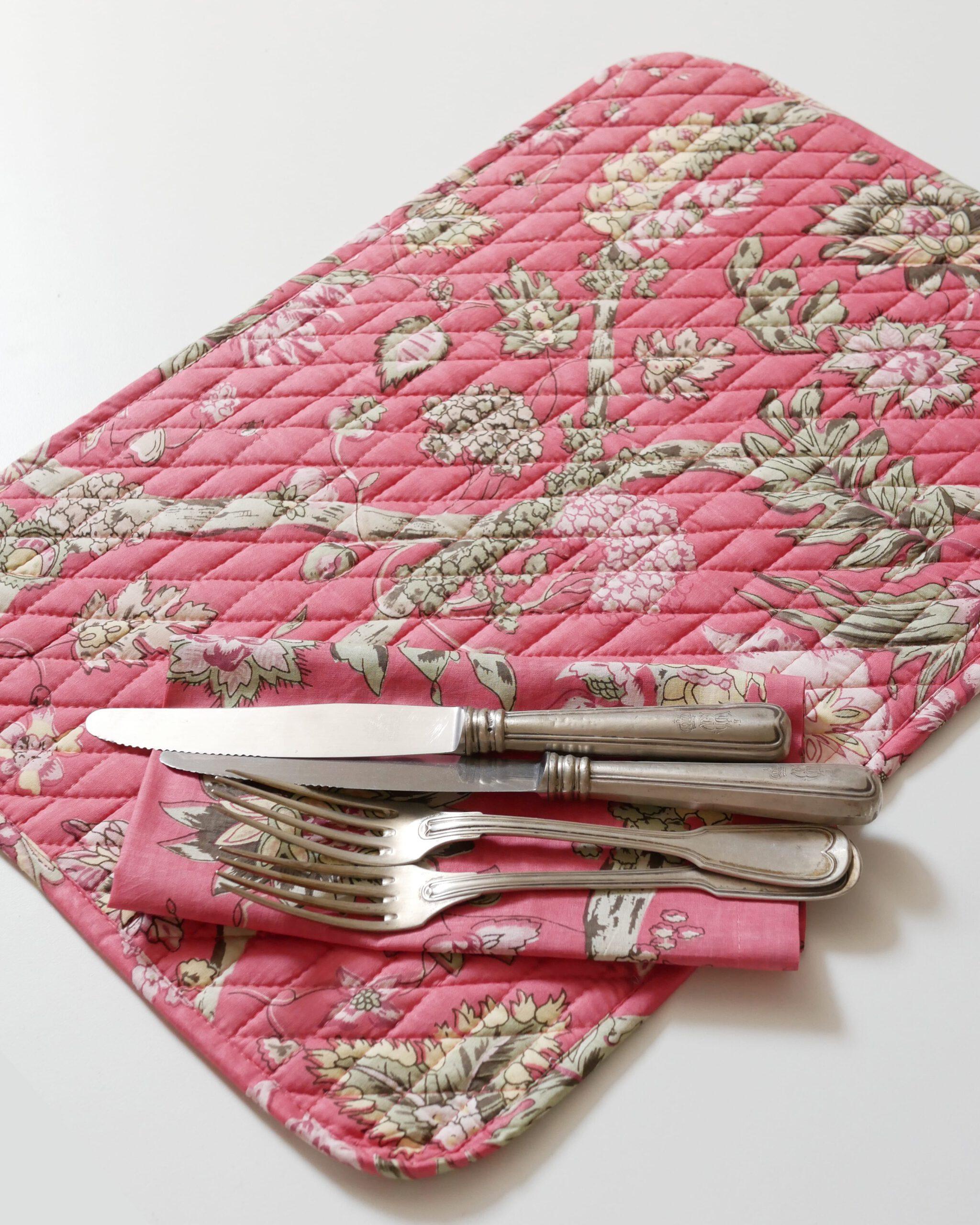 Abgesteppte Tischsets "Roman Holiday" - Zweier-Set