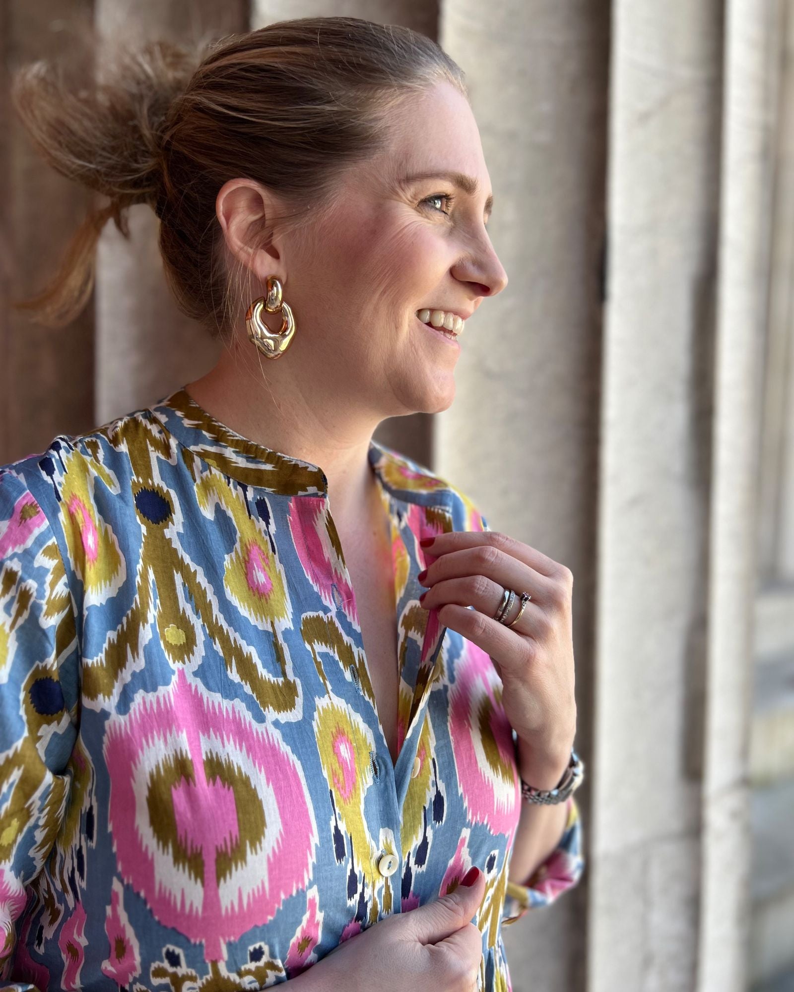 Letzte Größen: Kleid "Maxima" in Royal Ikat