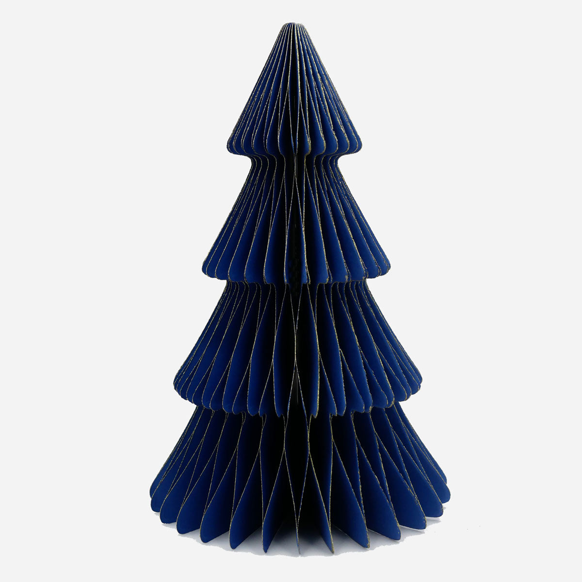 Weihnachtsbäume aus Wabenpapier - verschiedene Farben