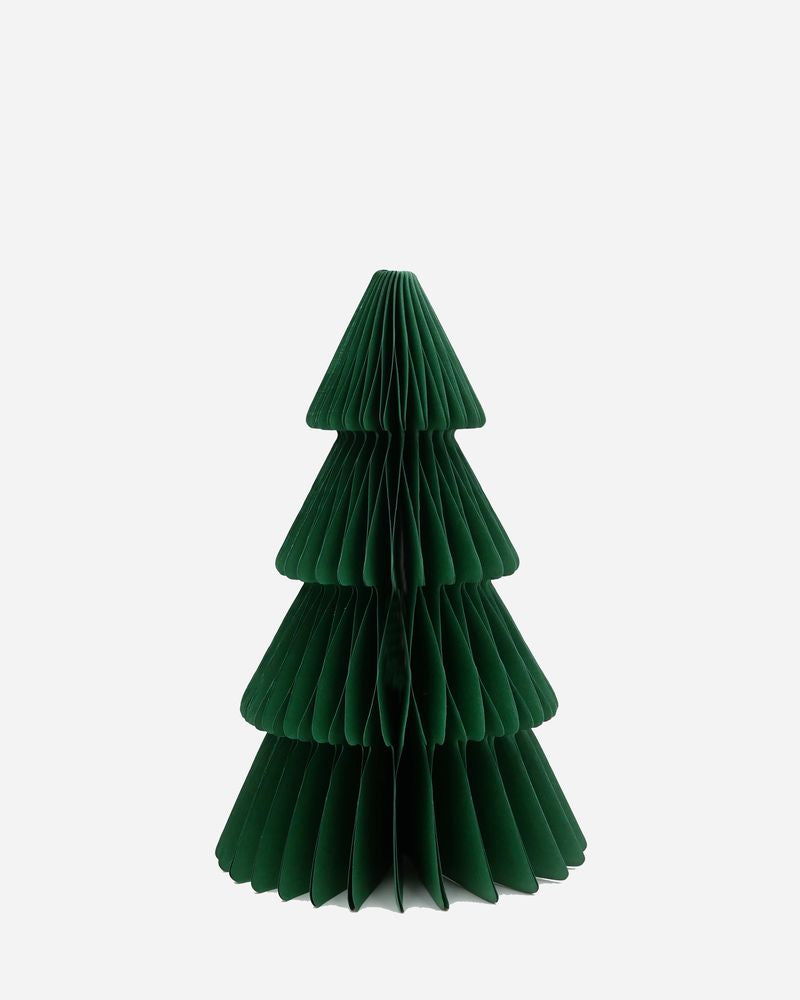 Weihnachtsbäume aus Wabenpapier - verschiedene Farben