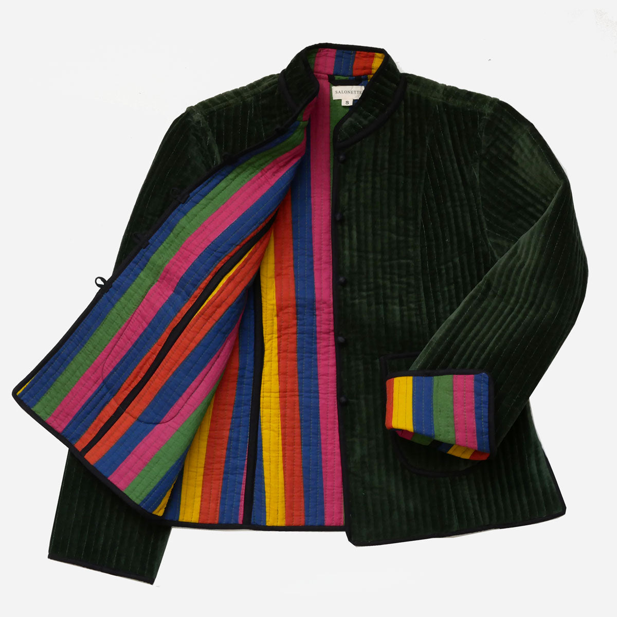 Samt-Jacke "Cosima" in Grün