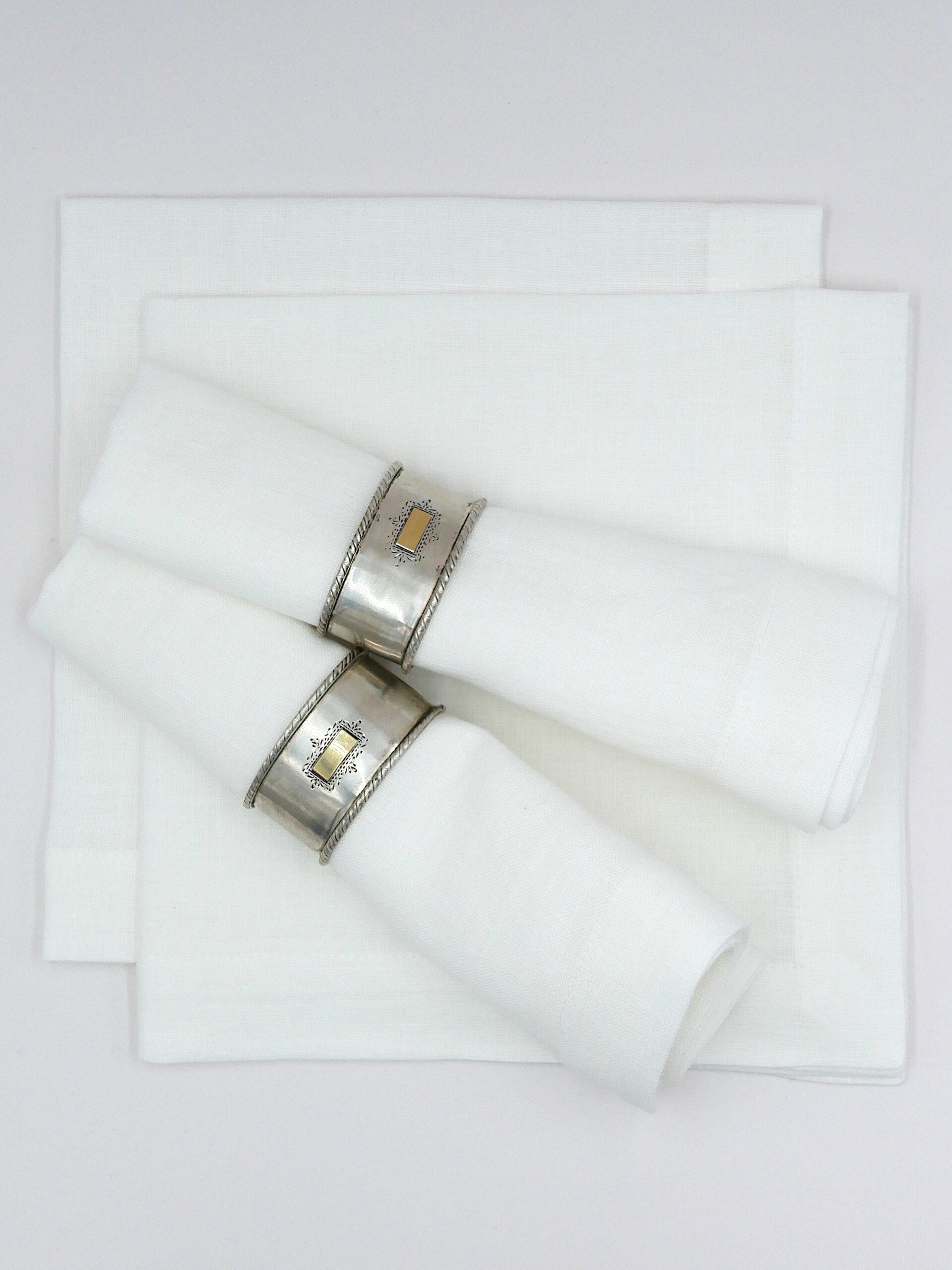 Leinenservietten Weiß (6er)