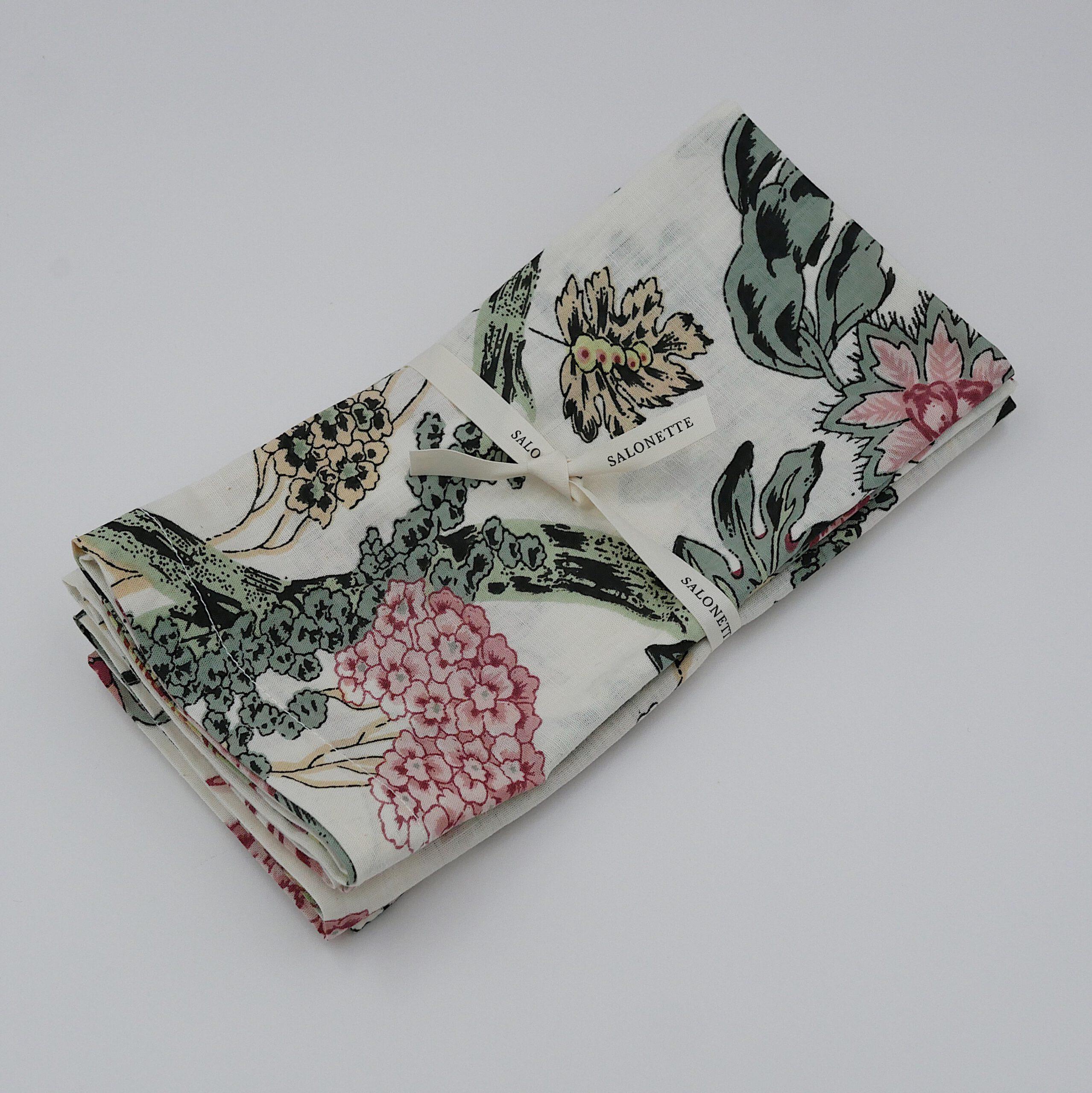 Blockprint Servietten "Miss Snowberry" (6er)