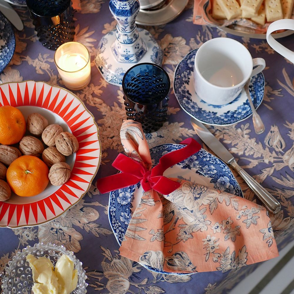 Samtschleifen Rot - Serviettenbänder (6er)