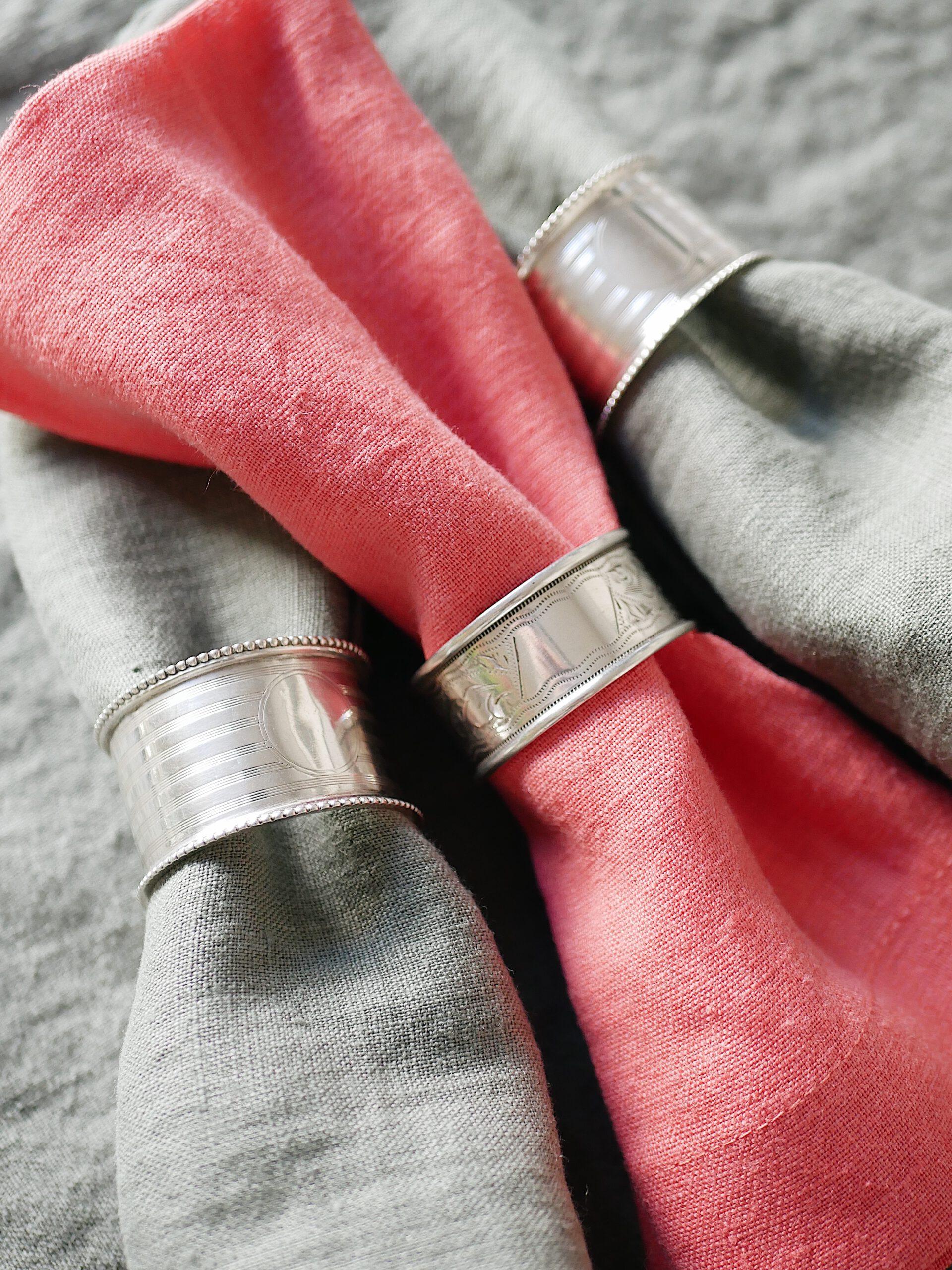 Leinenservietten Korallpink (4er)