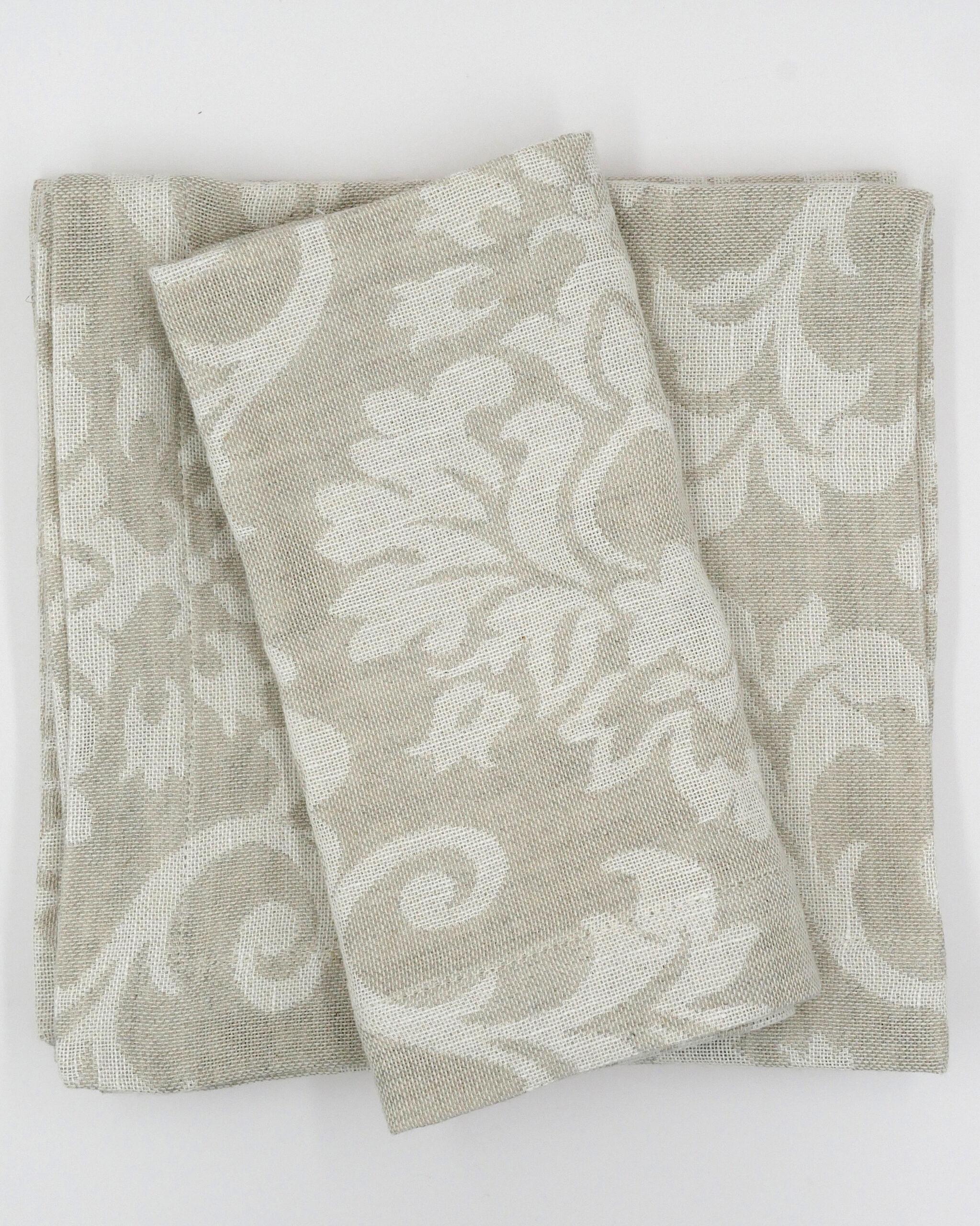Leinenservietten Jacquard (4er)