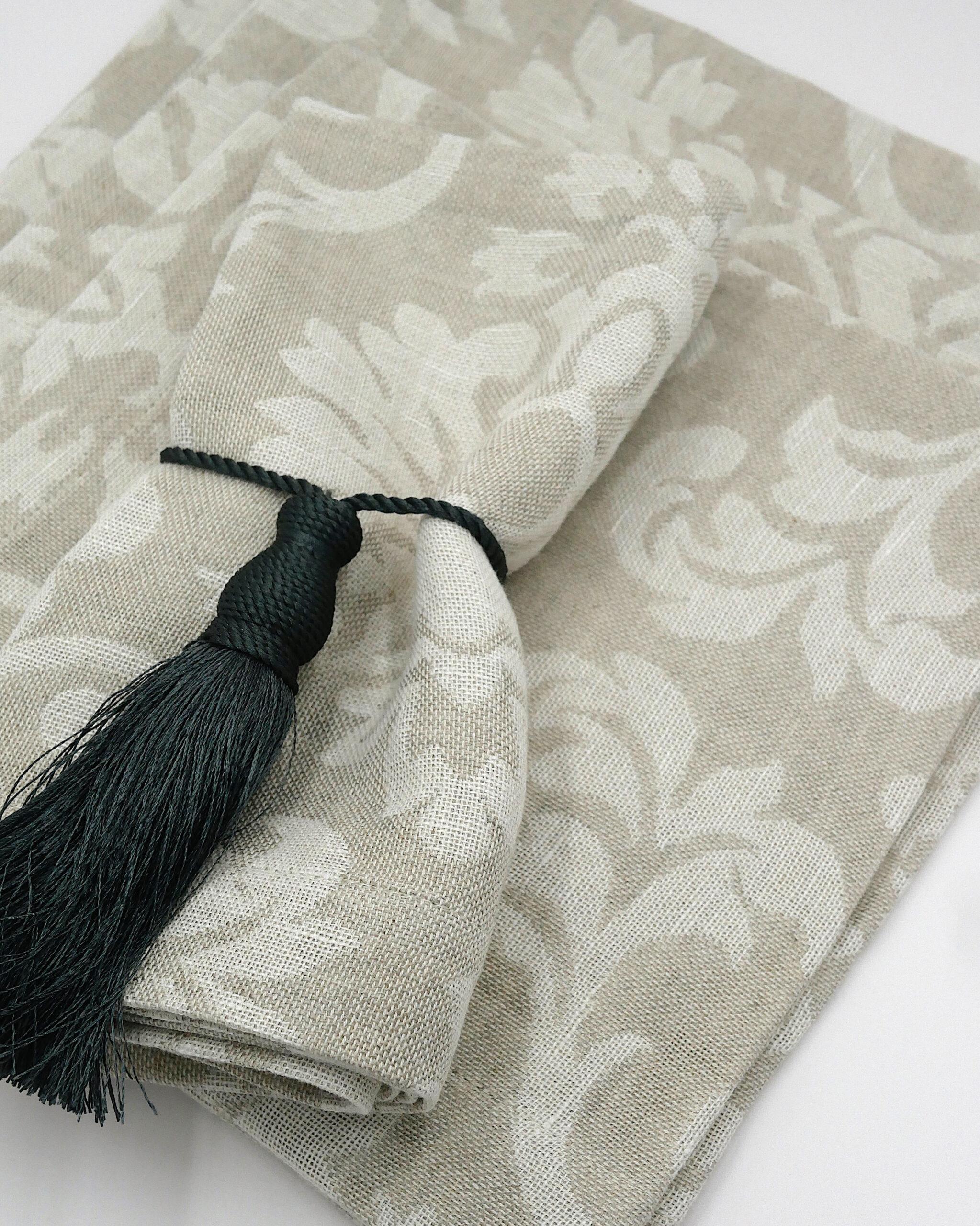 Leinenservietten Jacquard (4er)